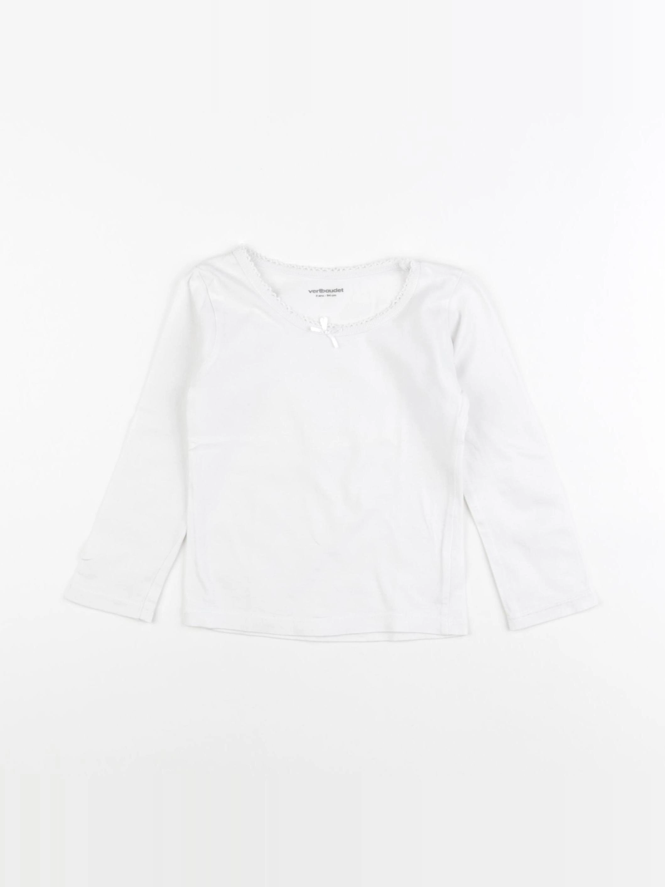 Vertbaudet - maillot de corps blanc - 3 ans