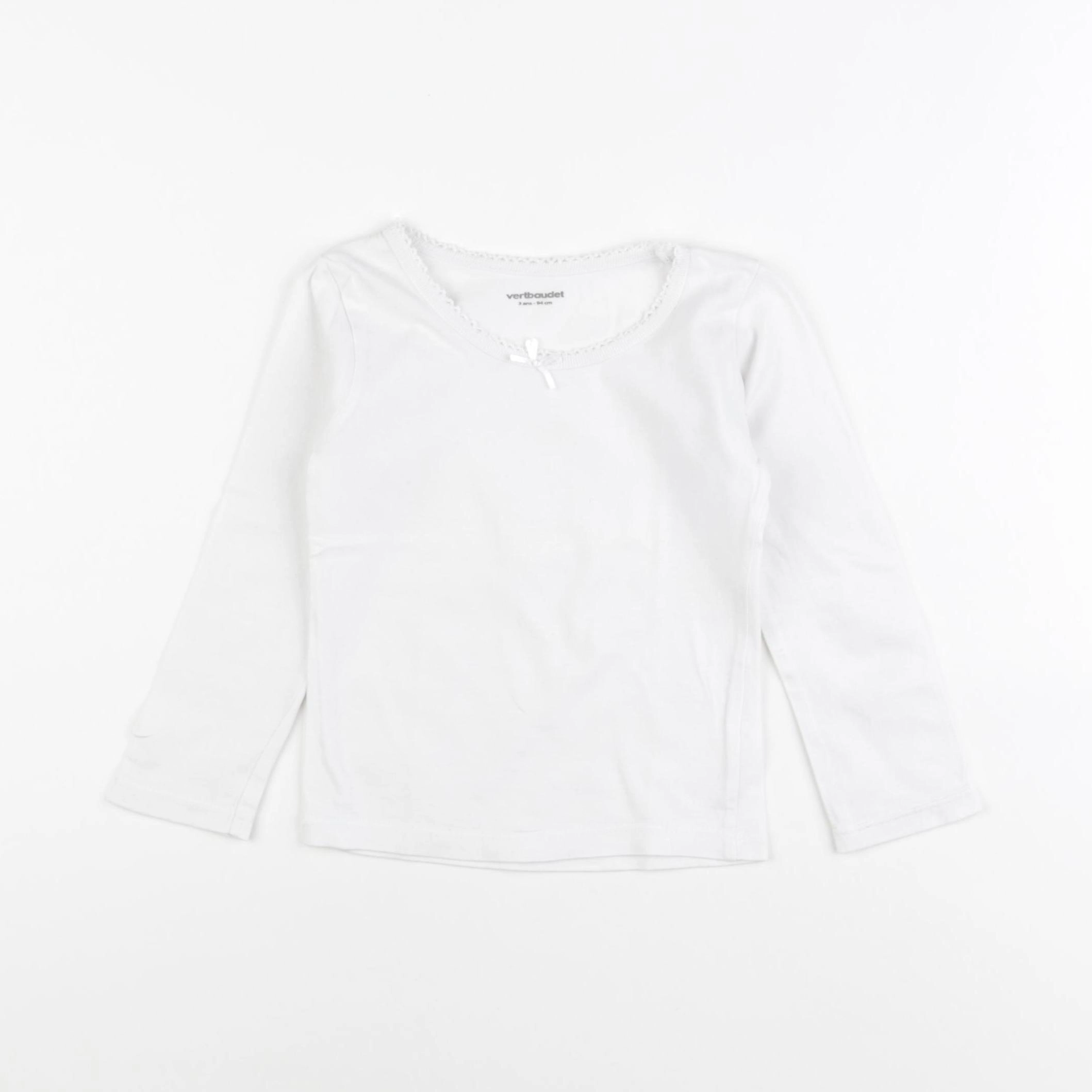Vertbaudet - maillot de corps blanc - 3 ans
