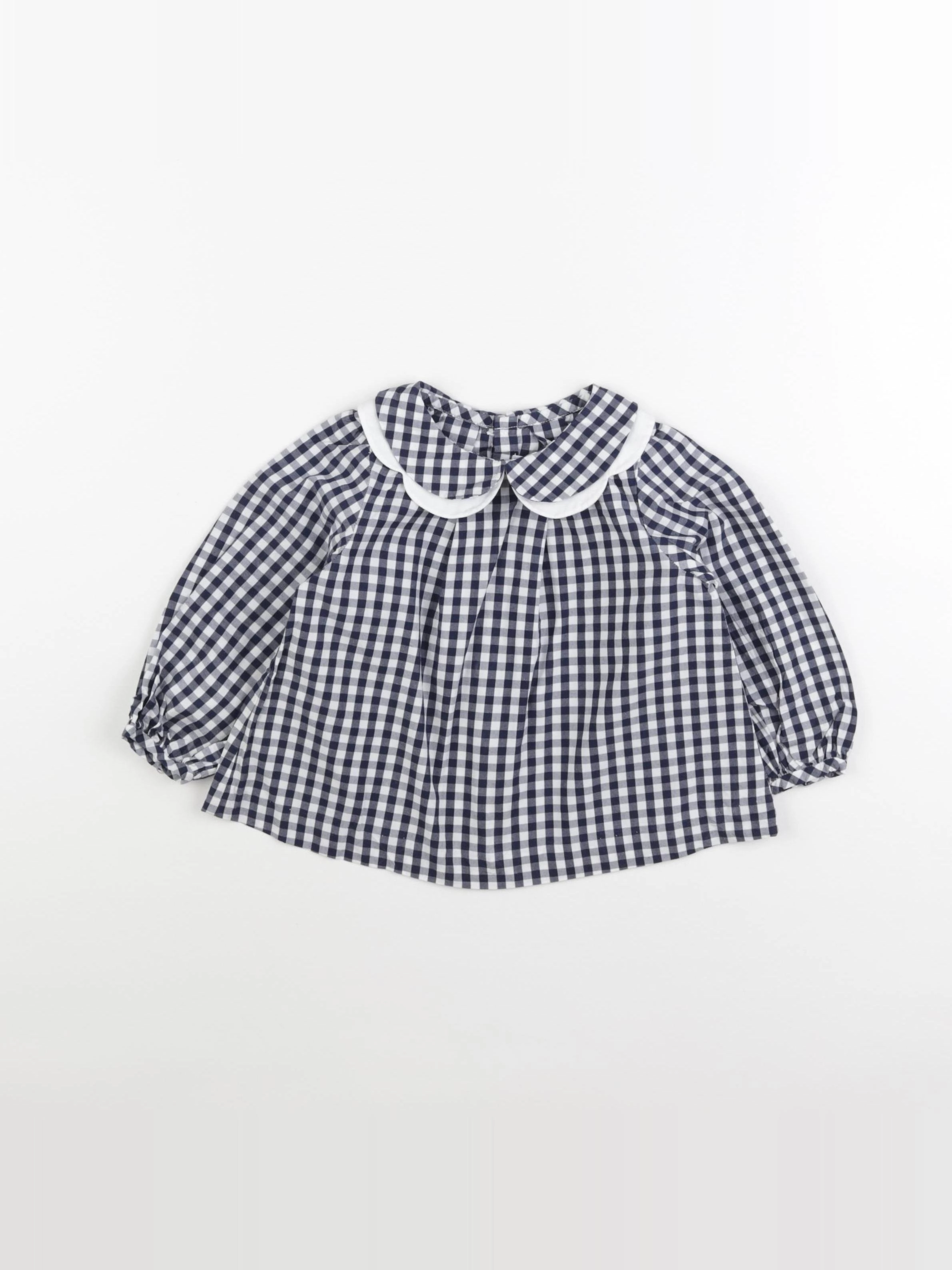 Jacadi - blouse bleu - 24 mois