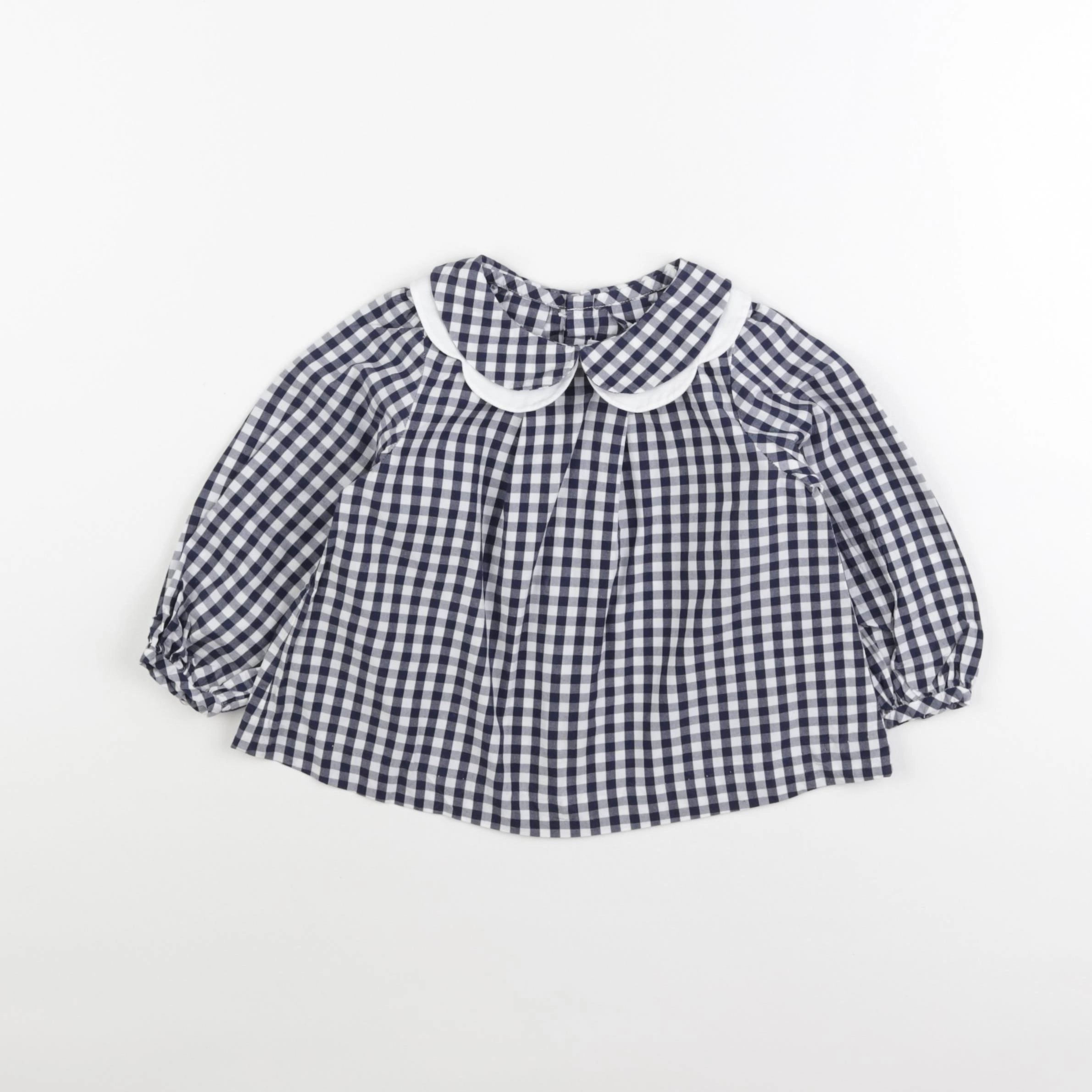 Jacadi - blouse bleu - 24 mois