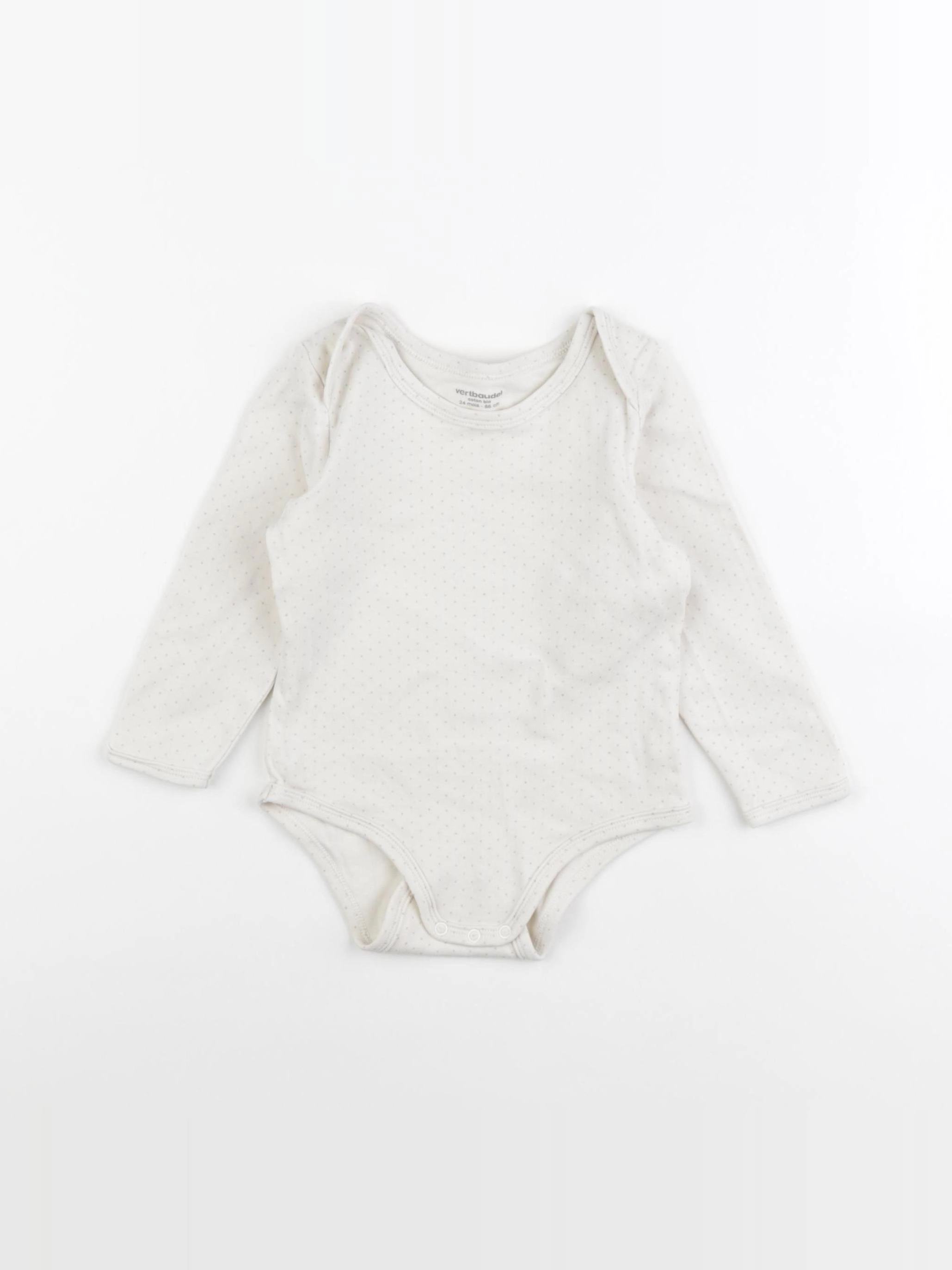Vertbaudet - body beige - 24 mois