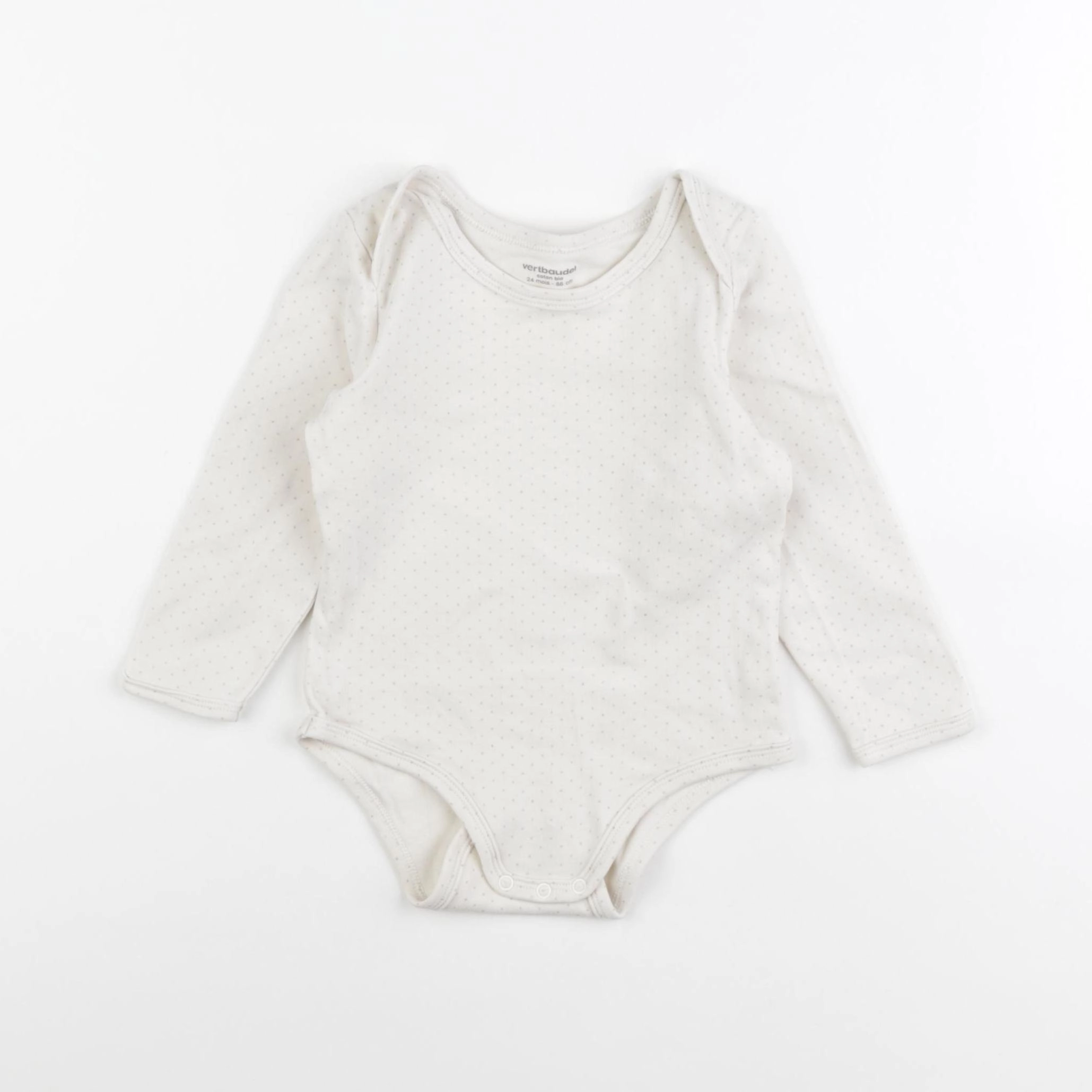 Vertbaudet - body beige - 24 mois
