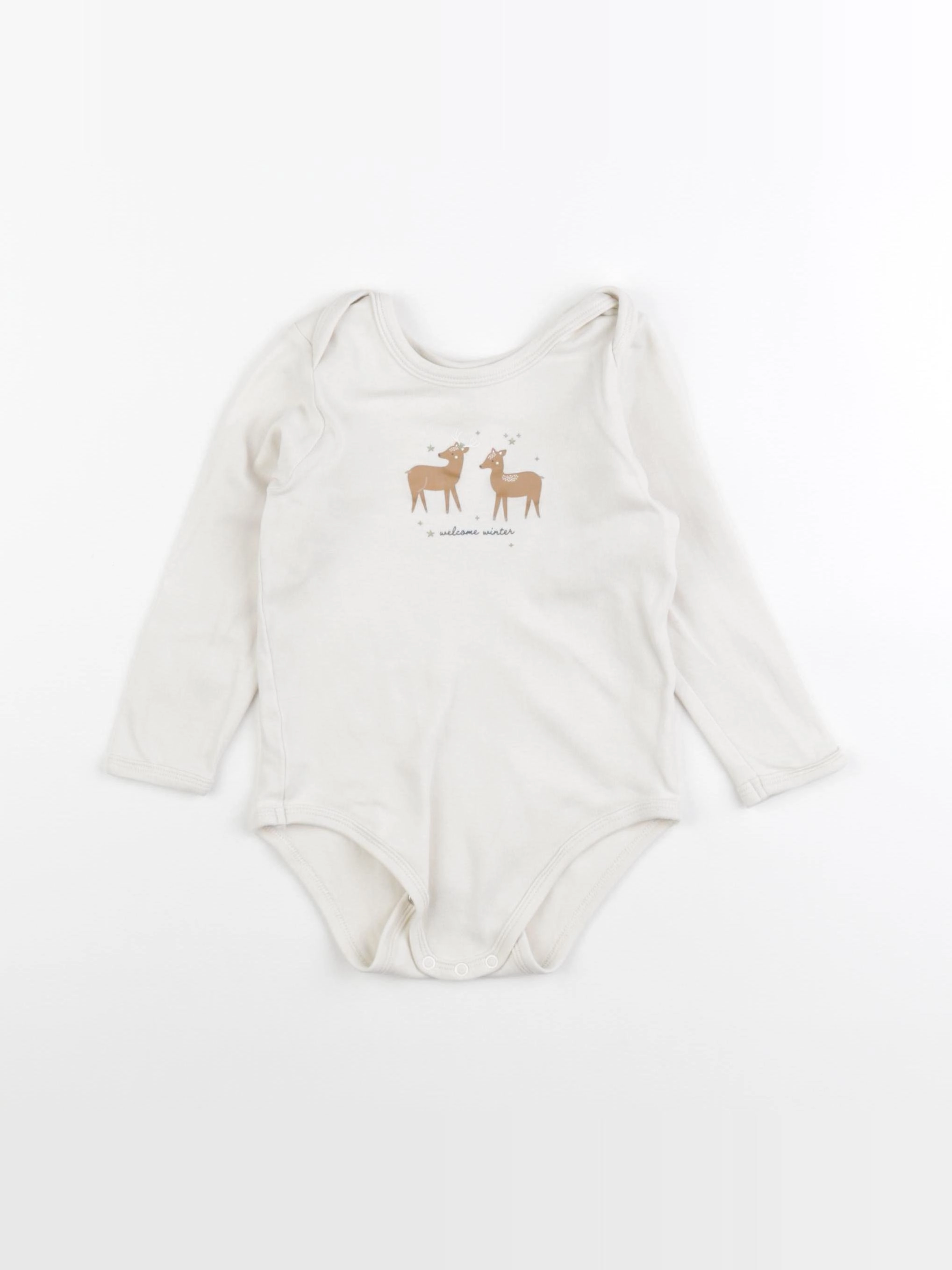 Vertbaudet - body beige - 24 mois
