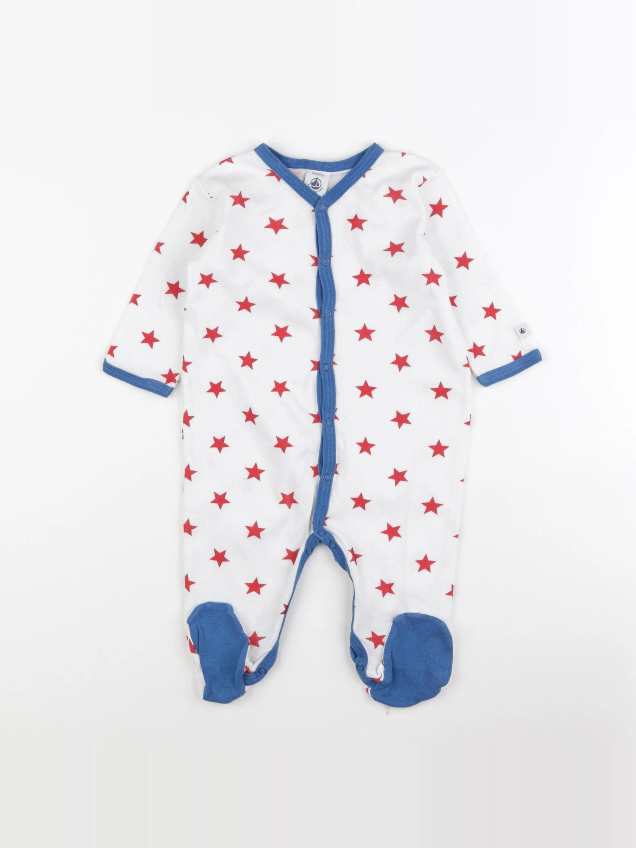 Petit Bateau - pyjama coton multicolore - 6 mois