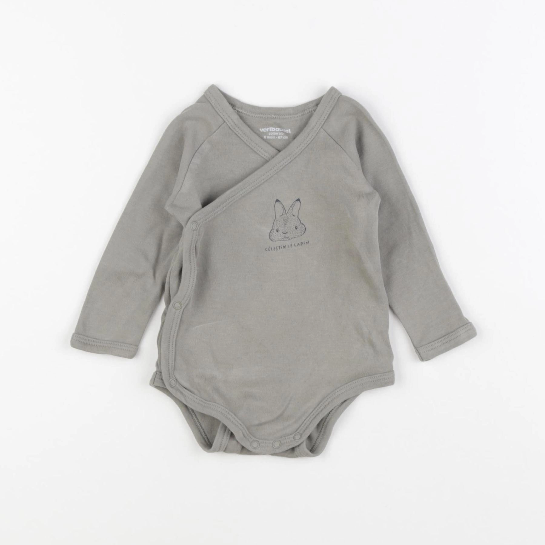 Vertbaudet - body vert - 6 mois