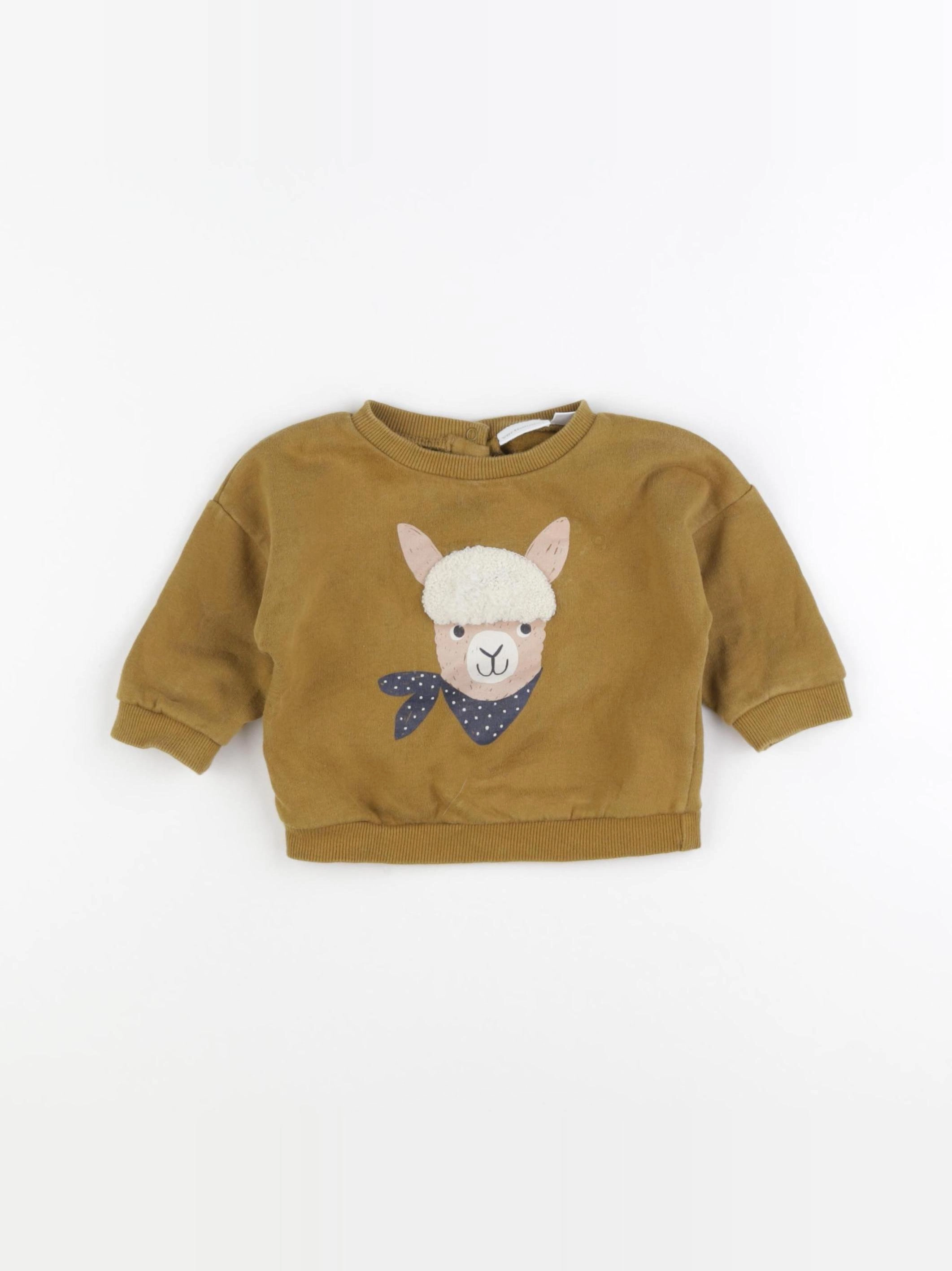 Vertbaudet - sweat vert - 6 mois