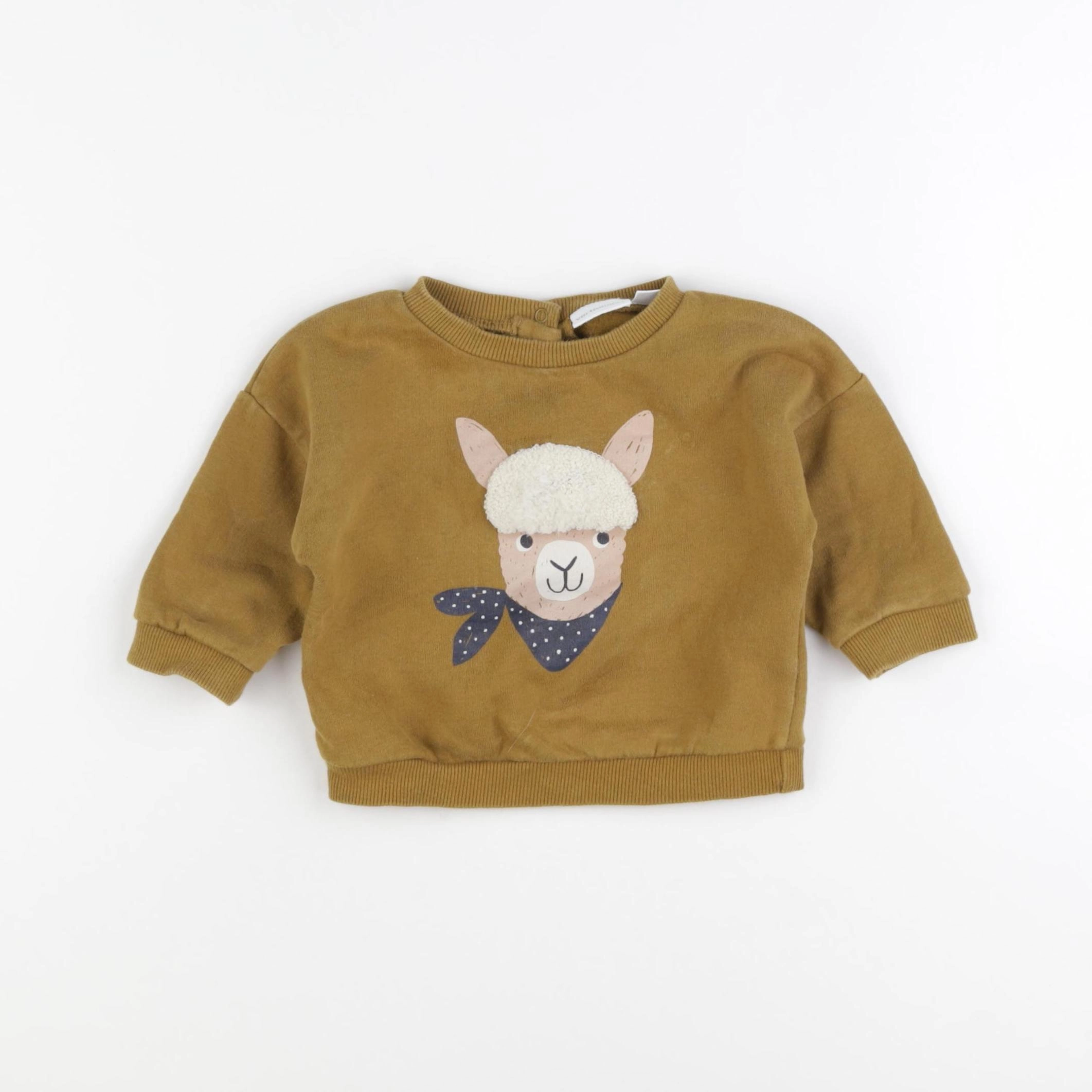 Vertbaudet - sweat vert - 6 mois