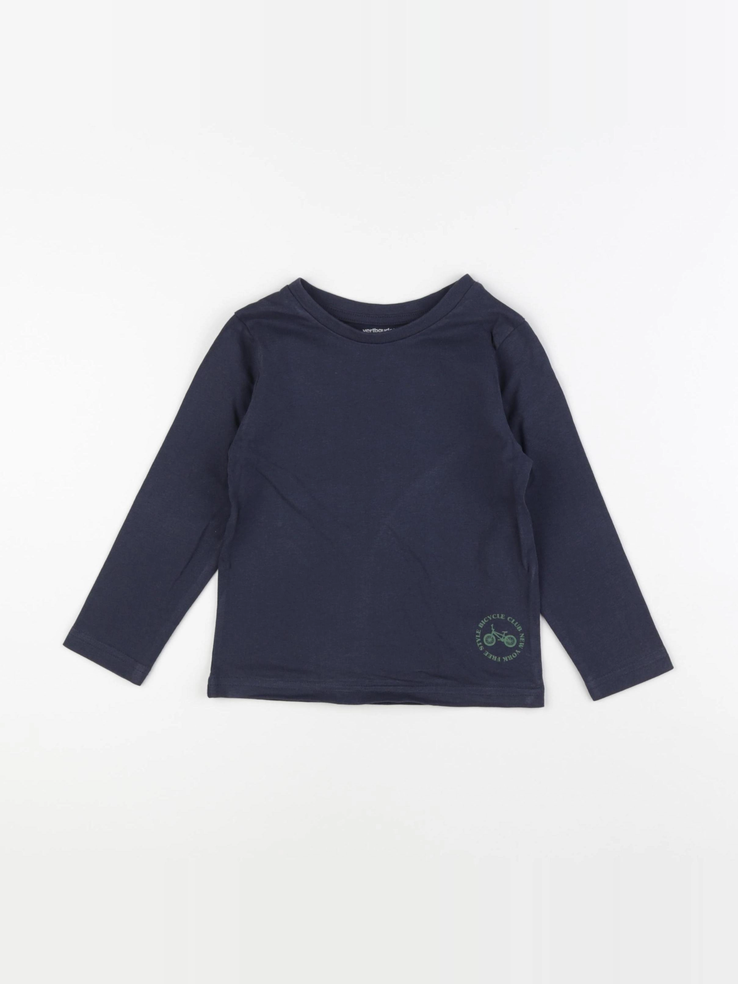 Vertbaudet - tee-shirt bleu - 4 ans