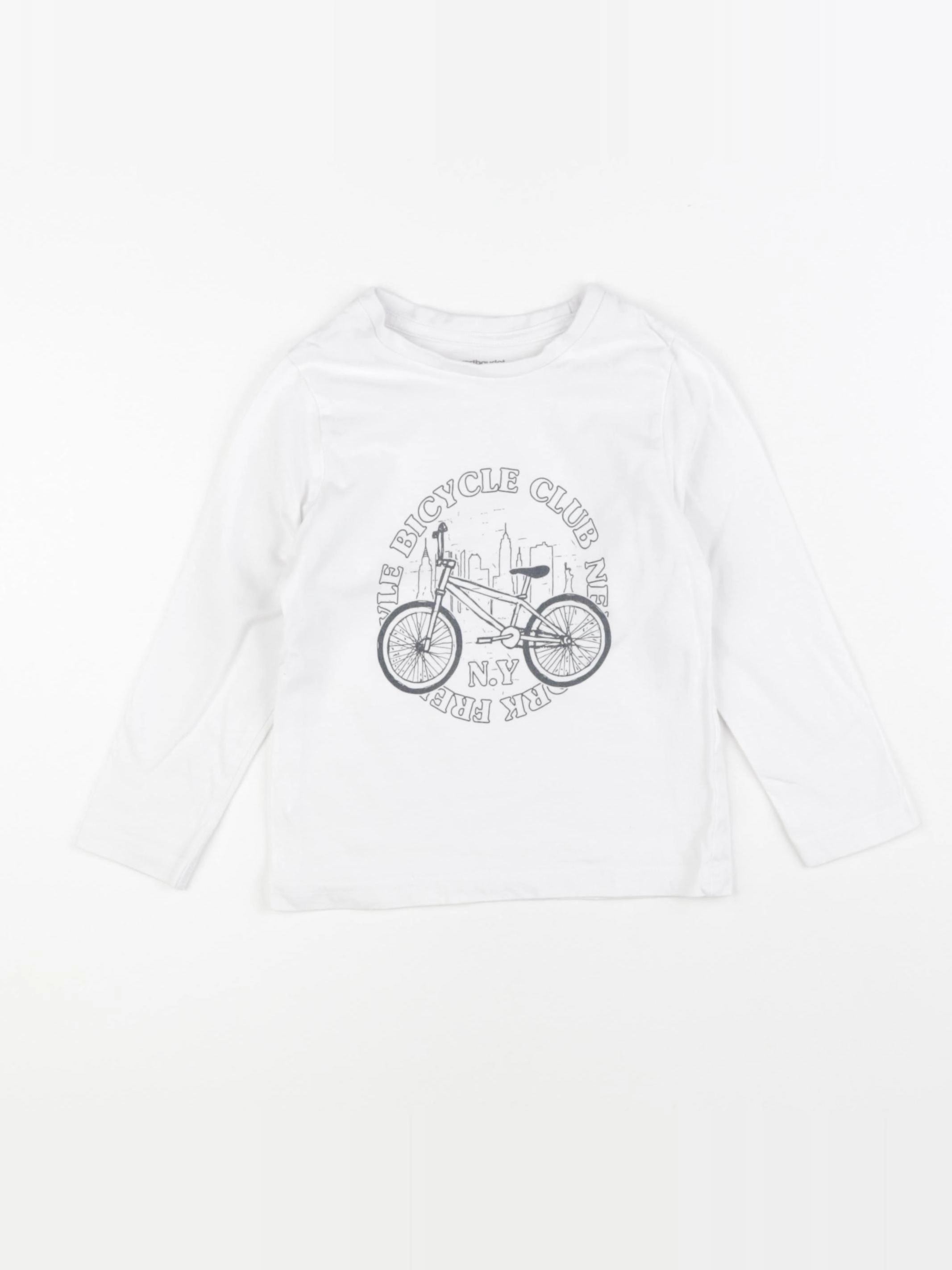 Vertbaudet - tee-shirt blanc - 4 ans