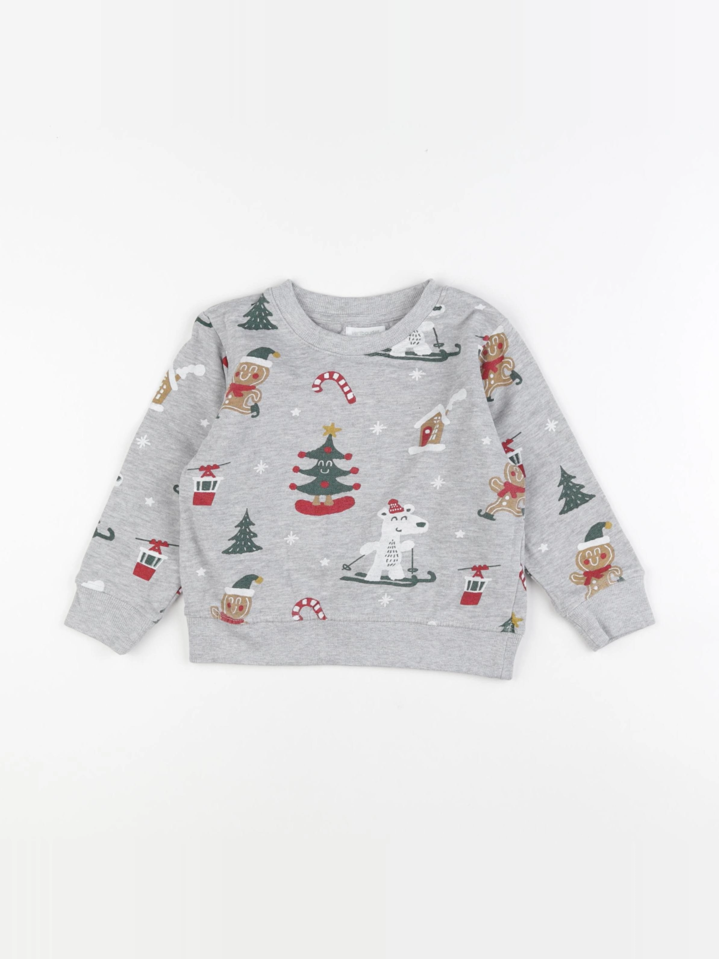 Vertbaudet - sweat gris - 4 ans