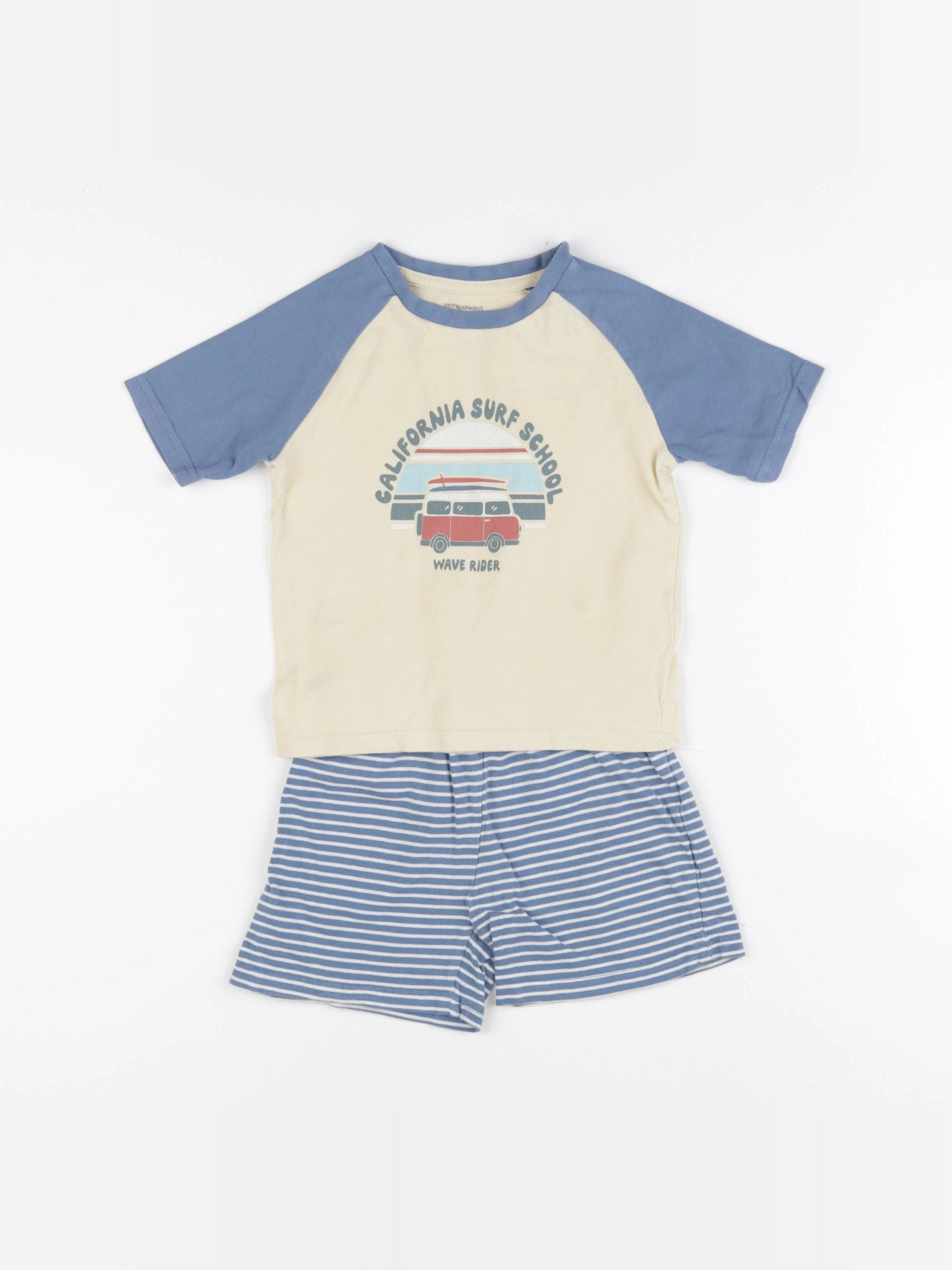 Vertbaudet - pyjama coton multicolore - 4 ans