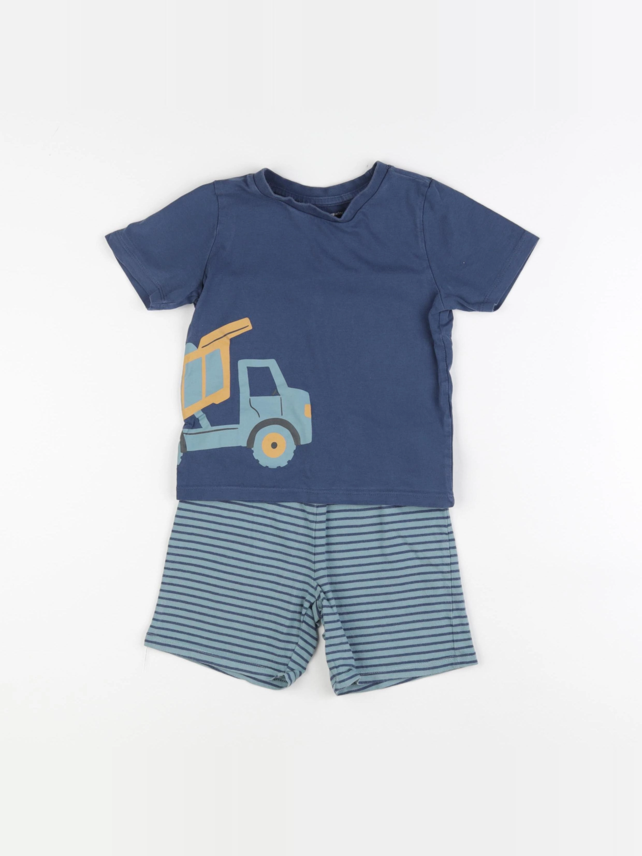 Vertbaudet - pyjama coton bleu - 4 ans
