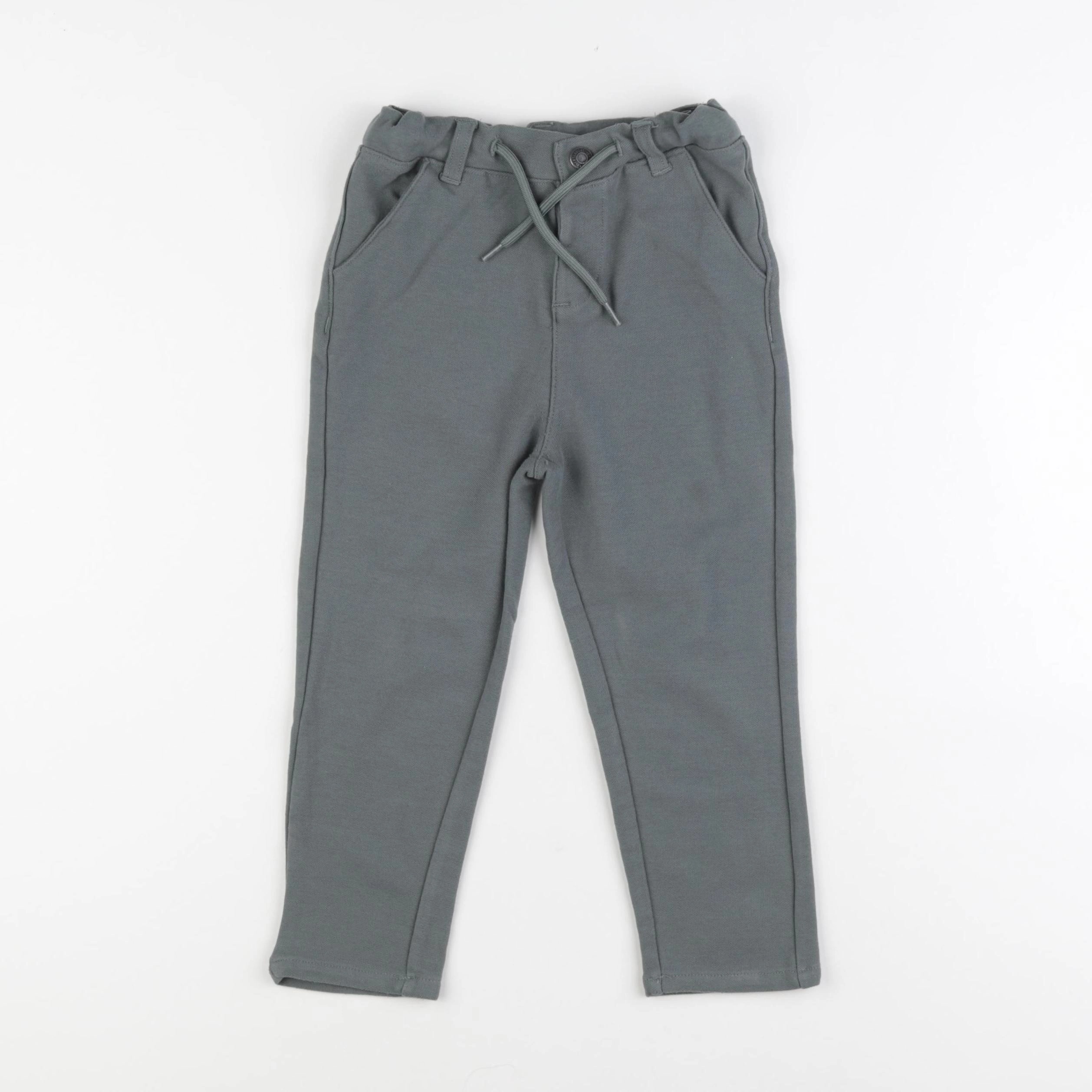 Vertbaudet - pantalon vert - 3 ans