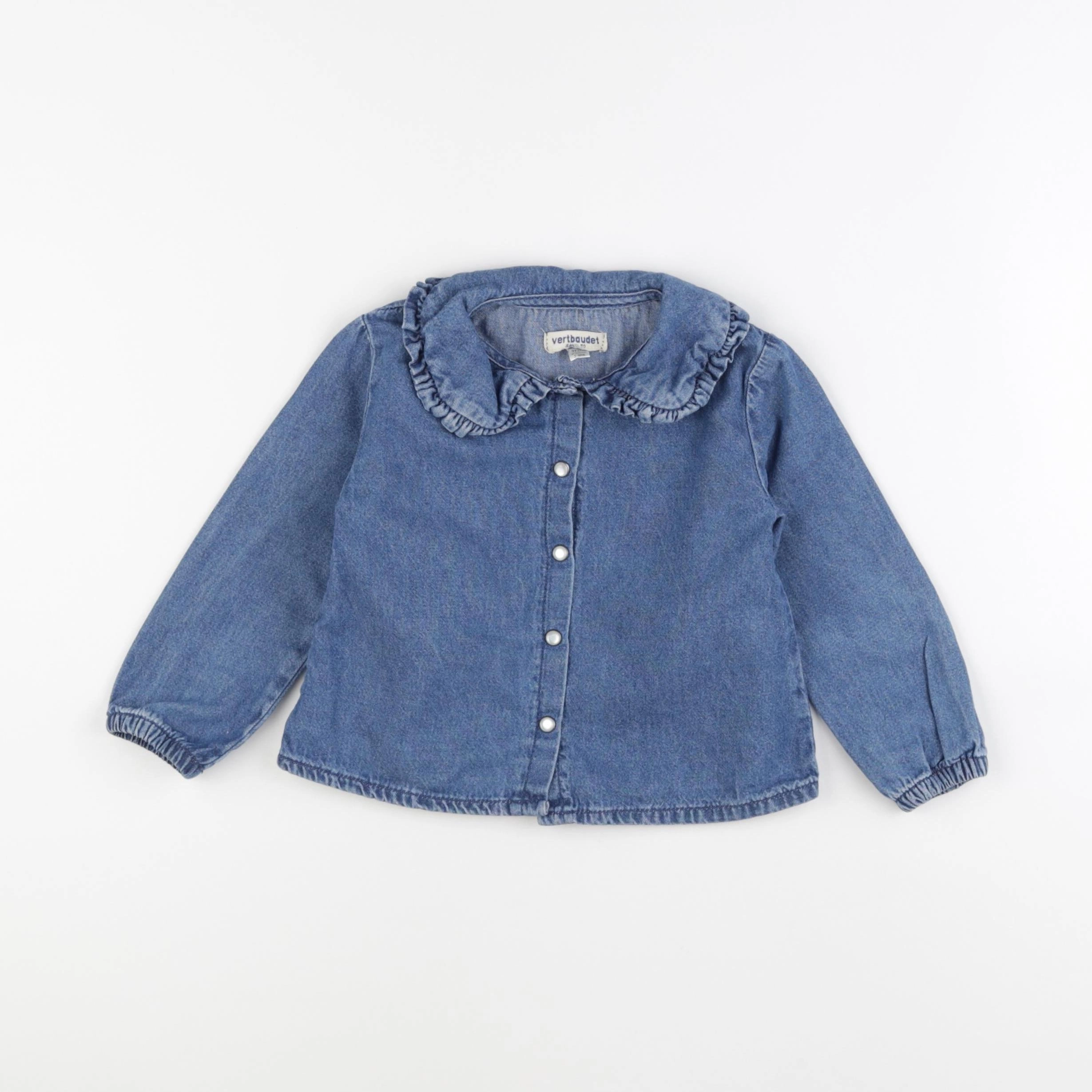 Vertbaudet - blouse bleu - 3 ans