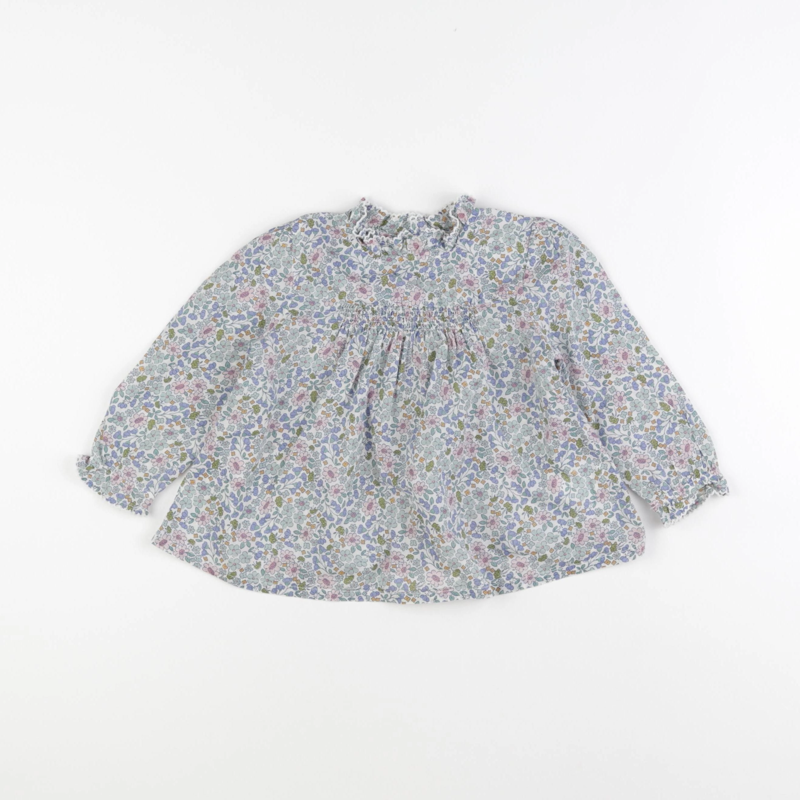Boutchou - blouse multicolore - 24 mois