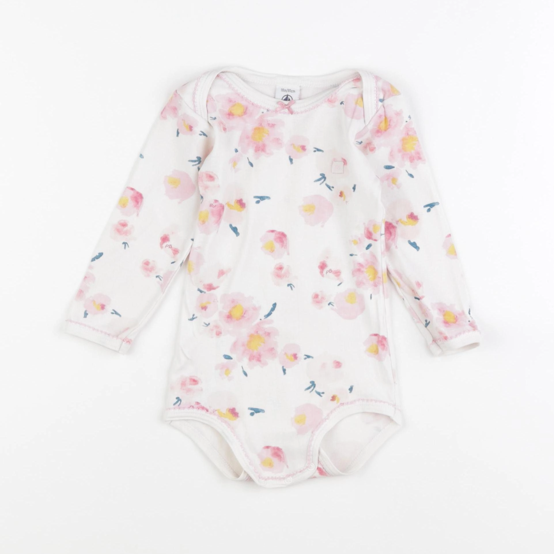 Petit Bateau - body multicolore - 18 mois