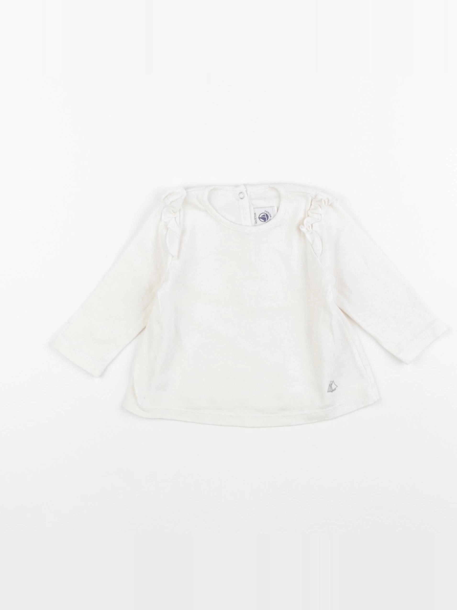 Petit Bateau - tee-shirt beige, or - 6 mois
