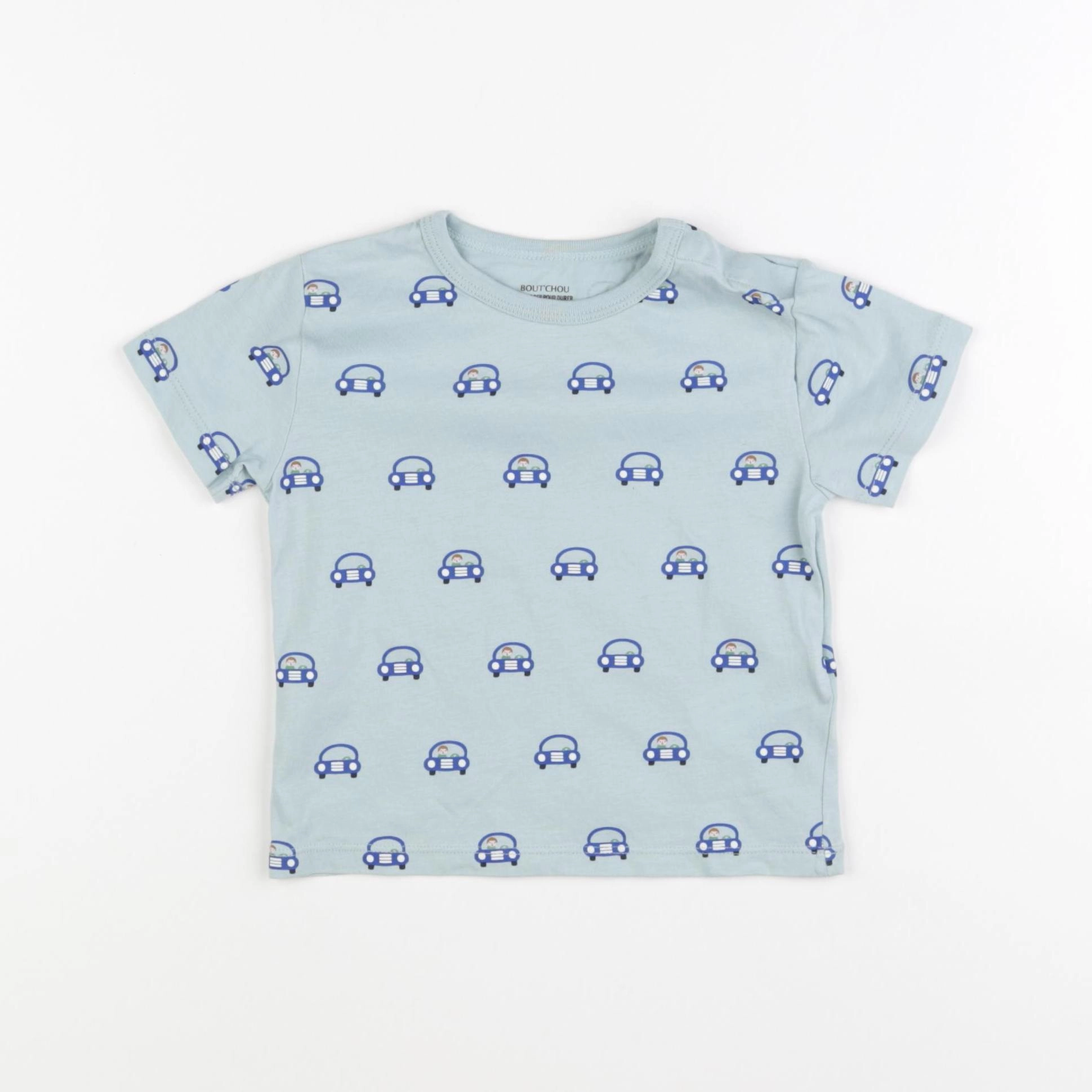 Boutchou - tee-shirt bleu - 18 mois