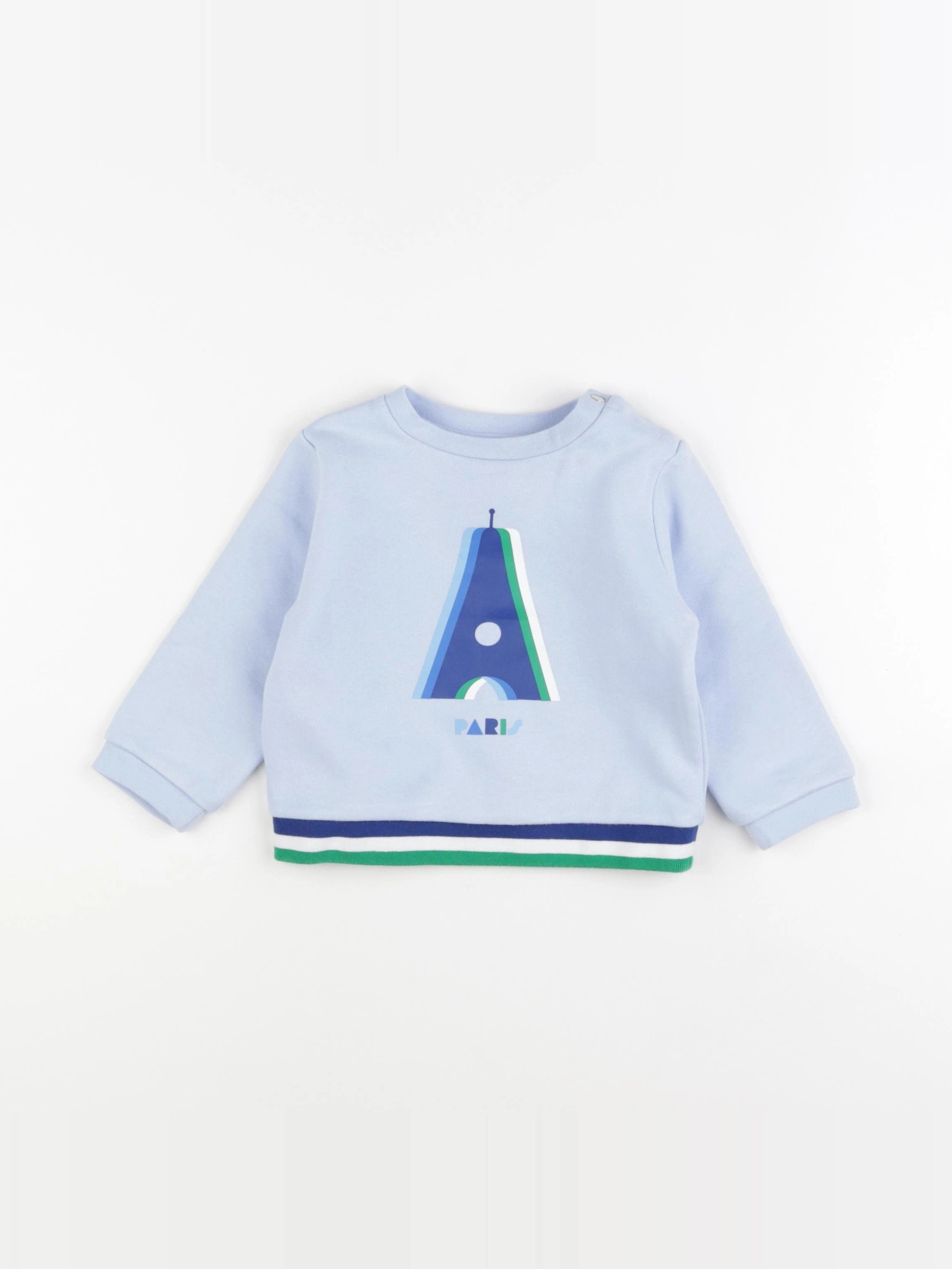 Jacadi - sweat bleu - 18 mois