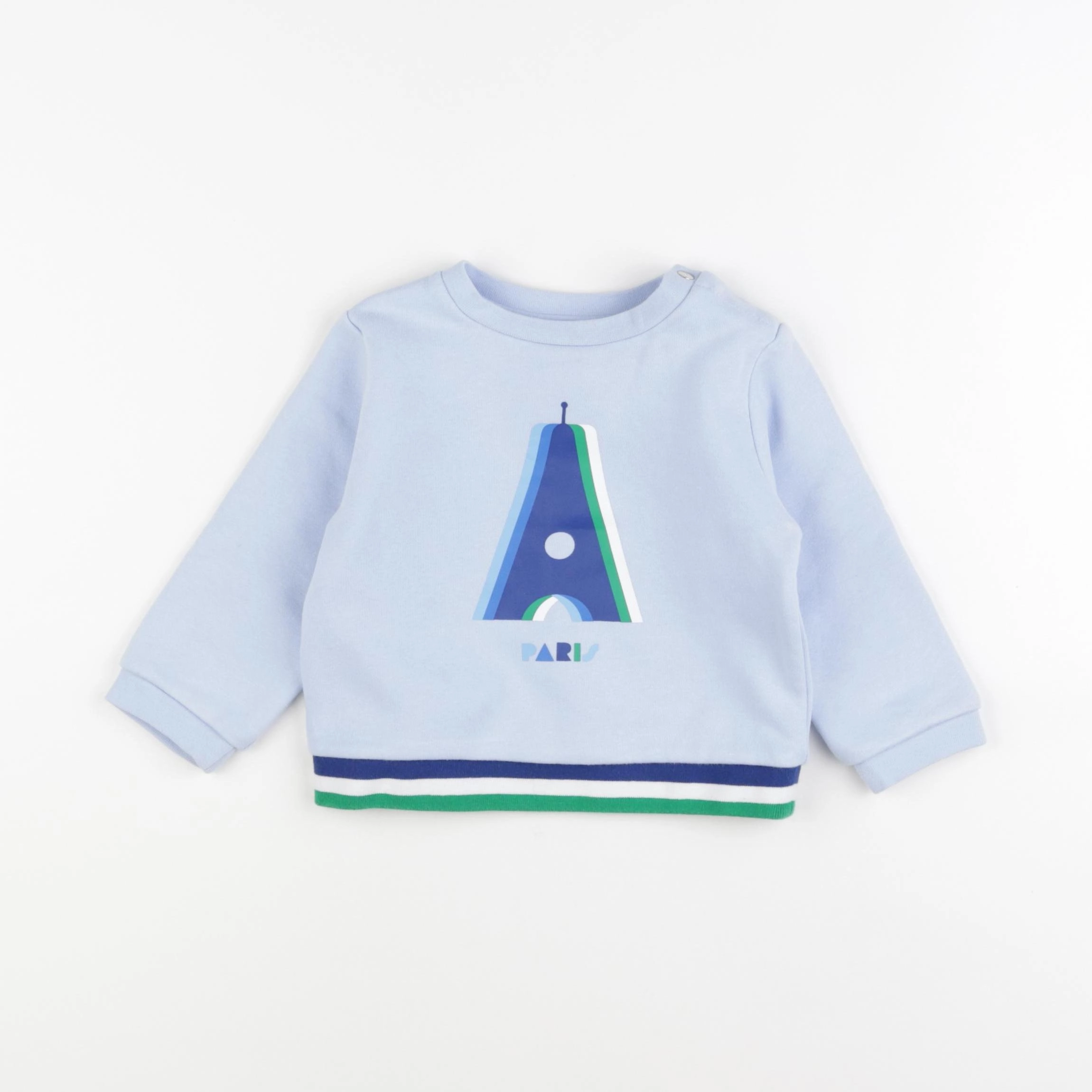 Jacadi - sweat bleu - 18 mois