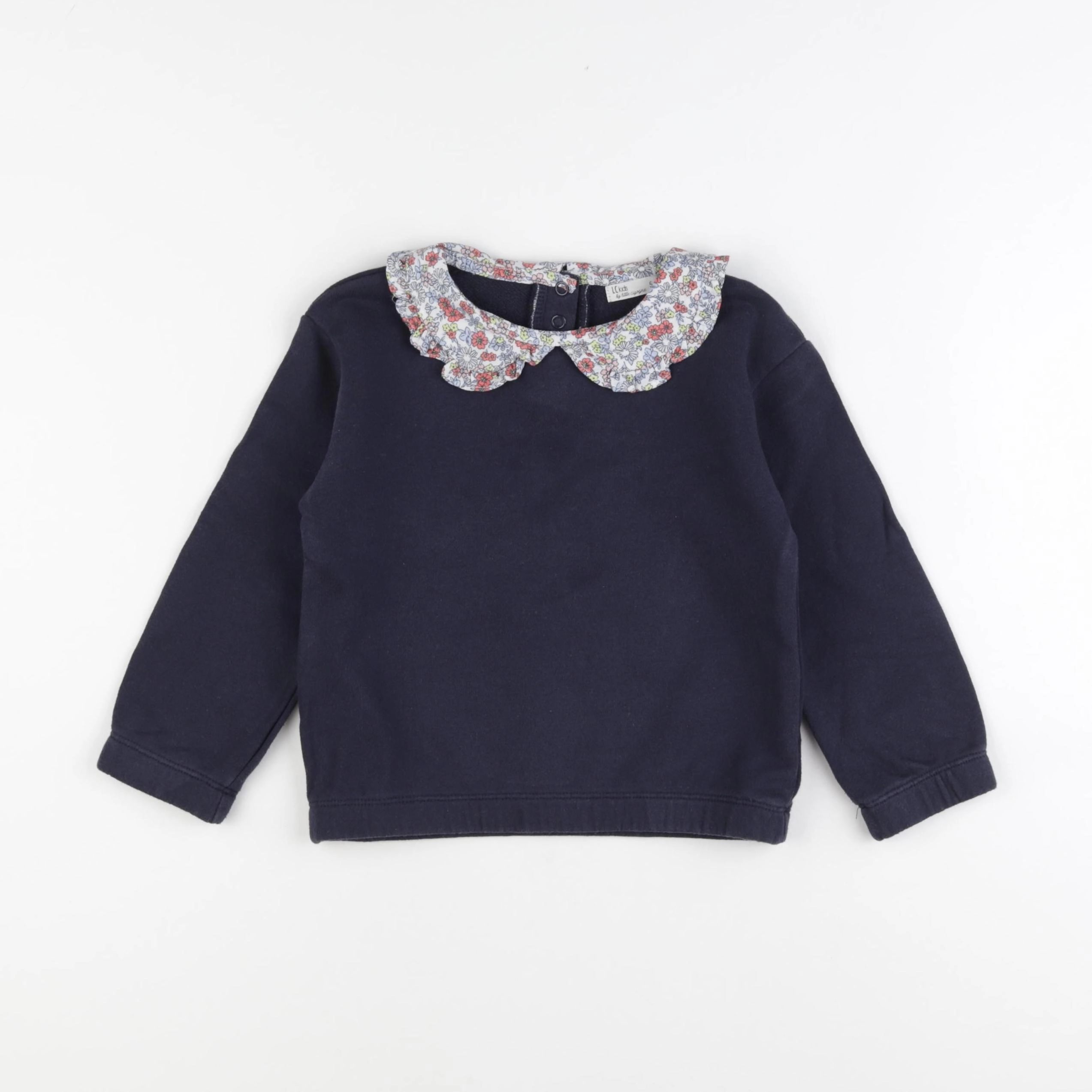 Little Cigogne - sweat bleu - 5 ans
