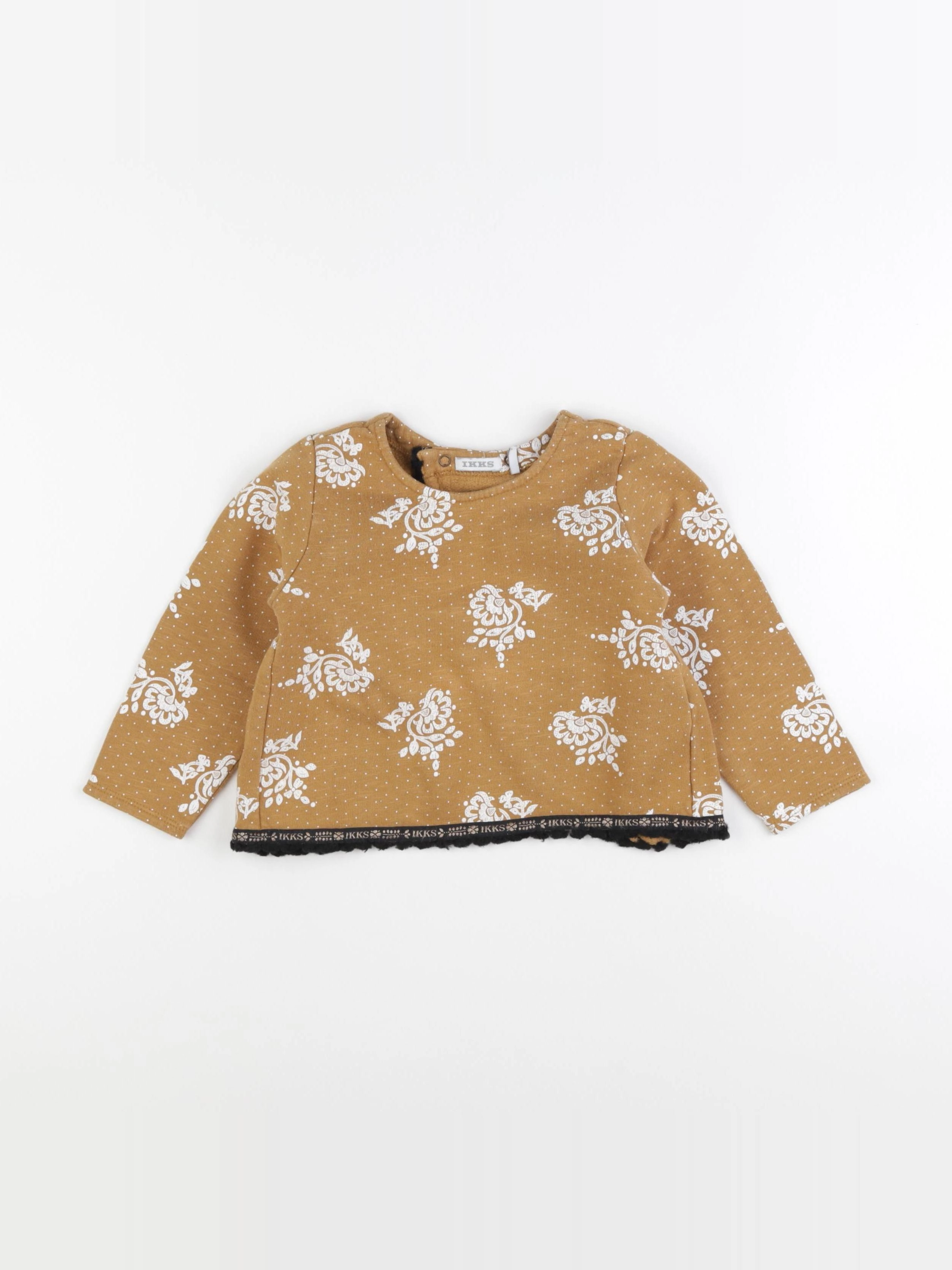 IKKS - sweat jaune - 2 ans