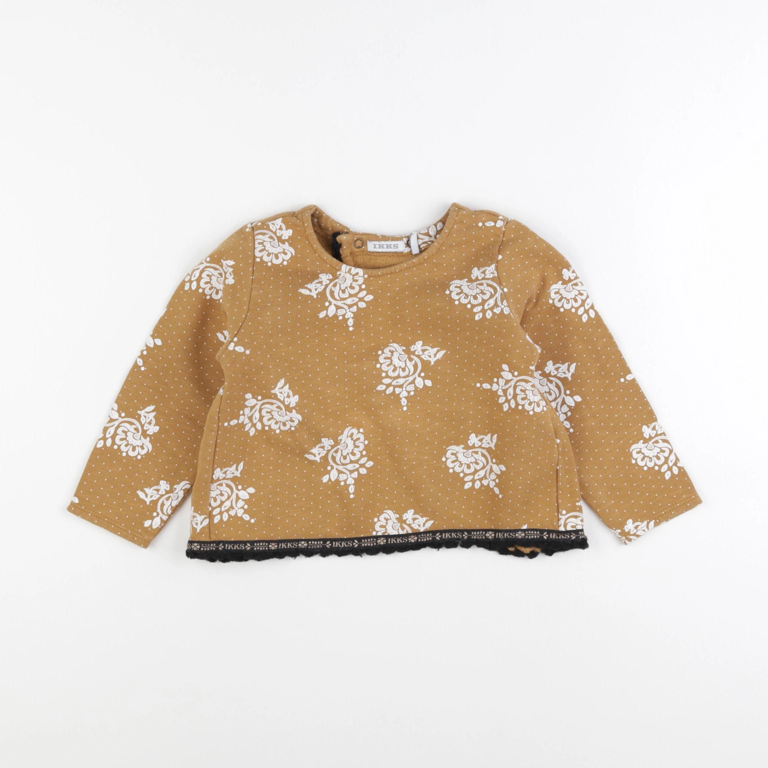 IKKS - sweat jaune - 2 ans