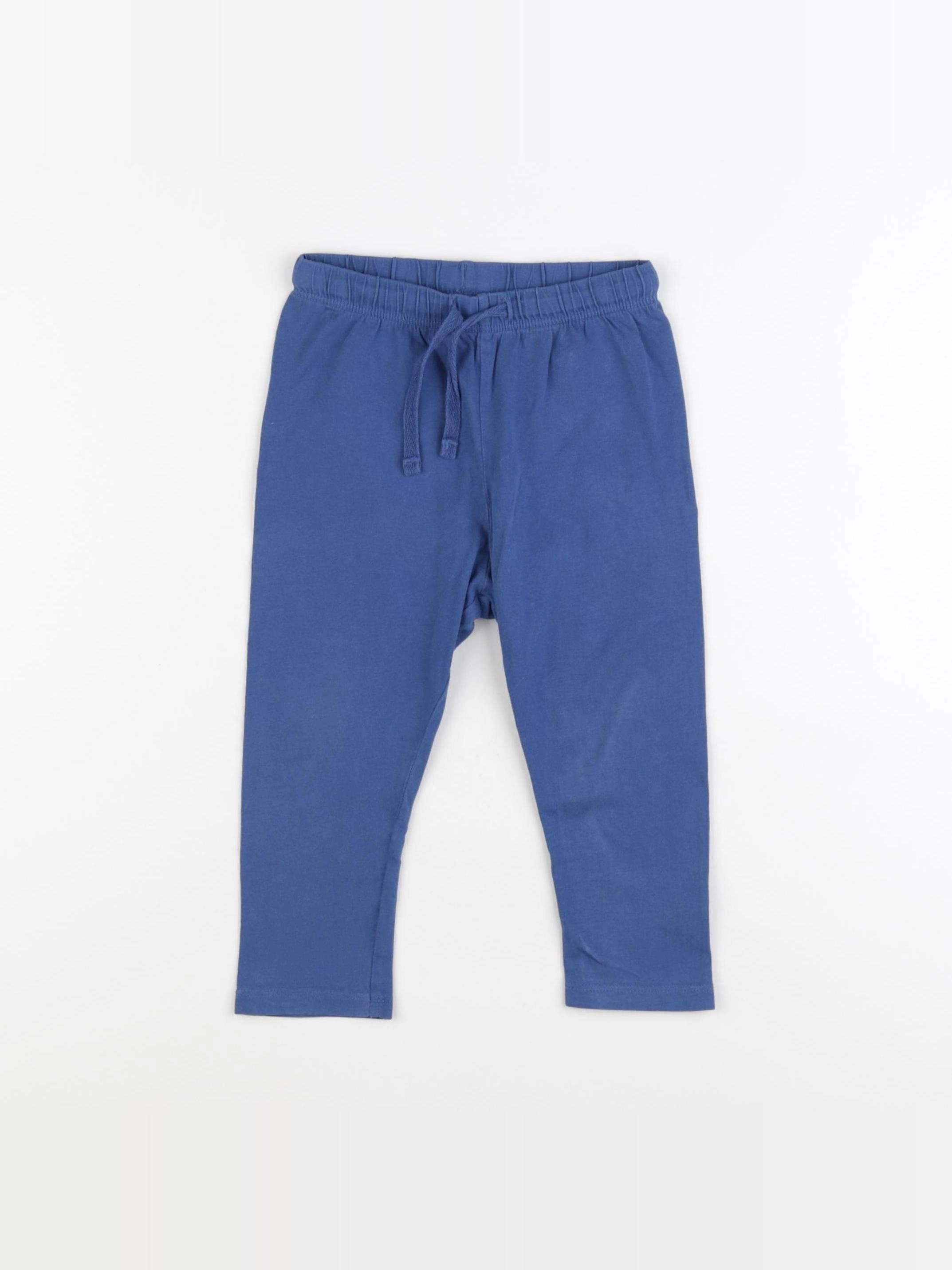 H&M - legging bleu - 12/18 mois
