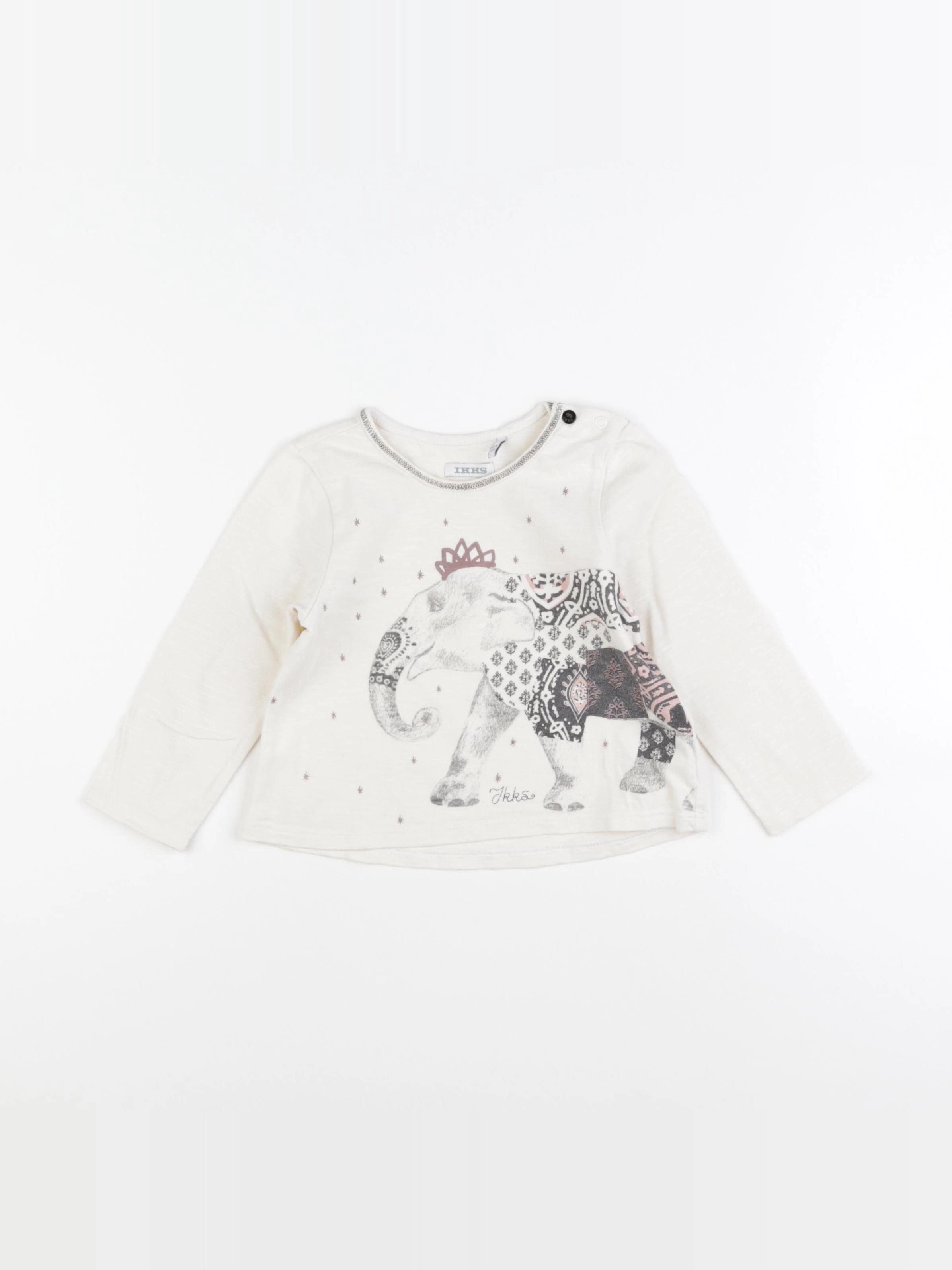IKKS - tee-shirt beige - 2 ans