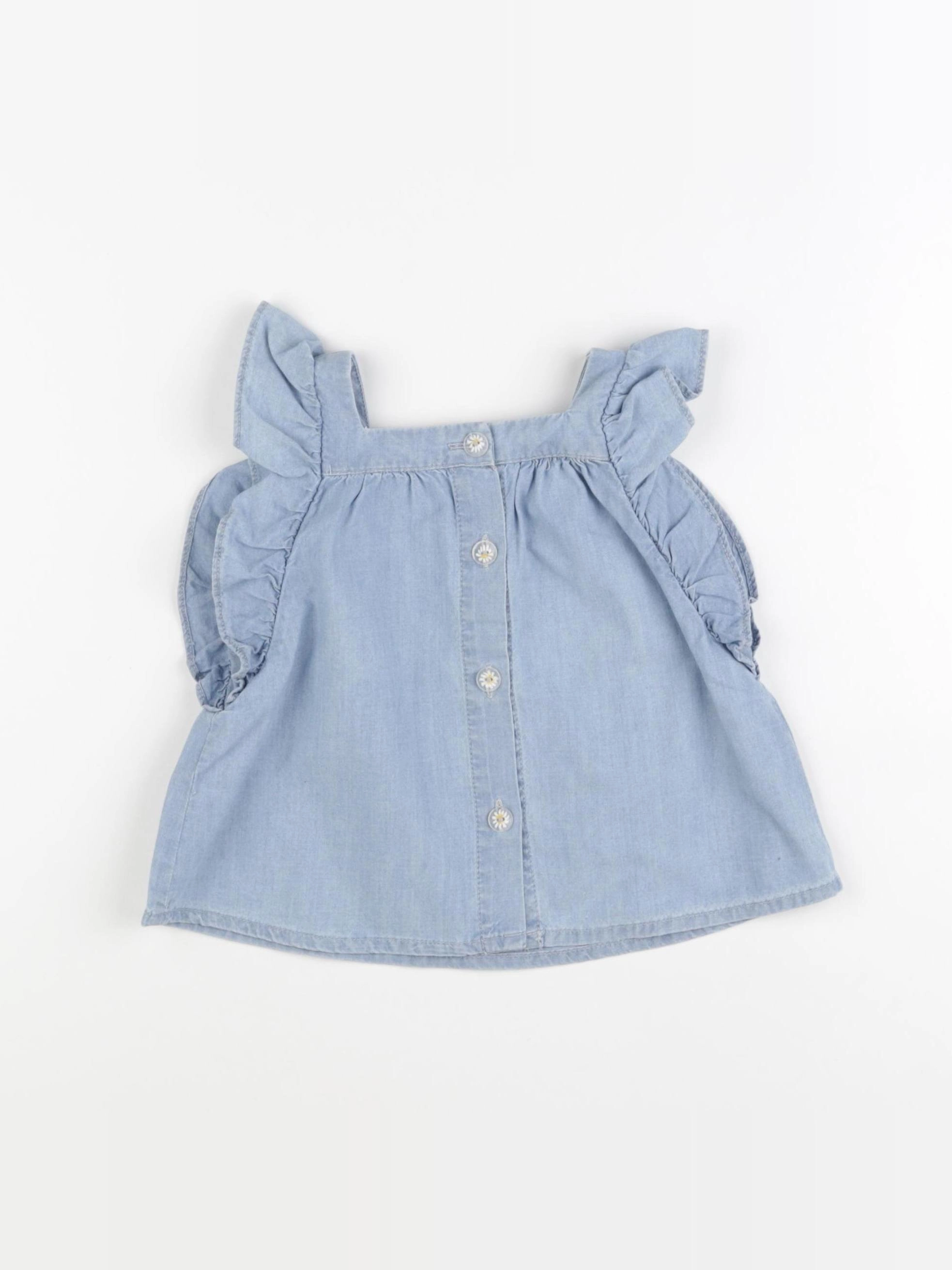 Zara - blouse bleu - 18/24 mois