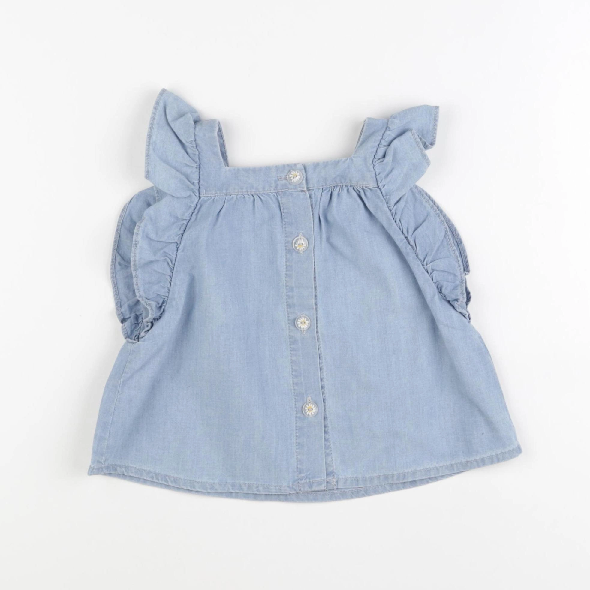 Zara - blouse bleu - 18/24 mois
