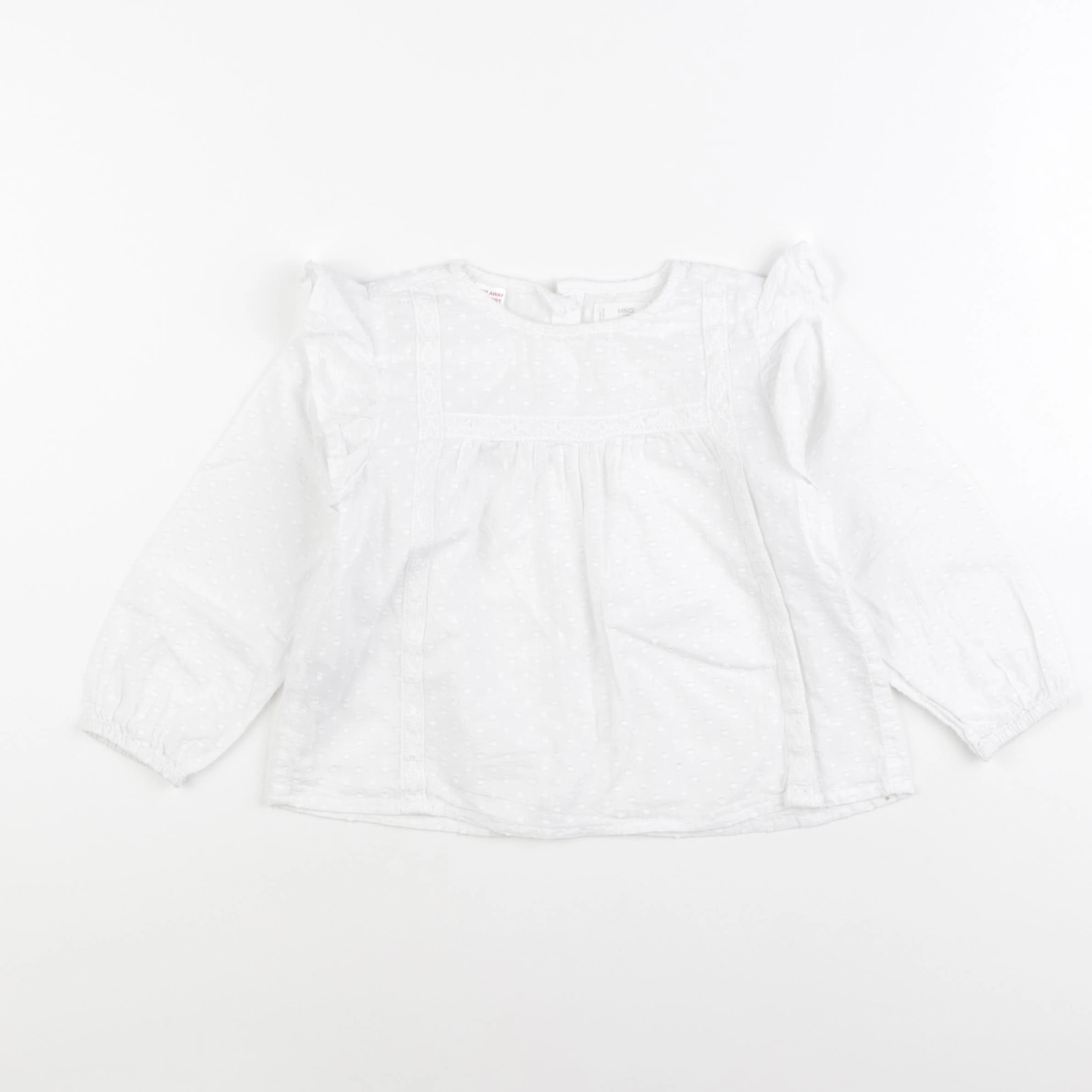 Mango - blouse blanc - 2/3 ans