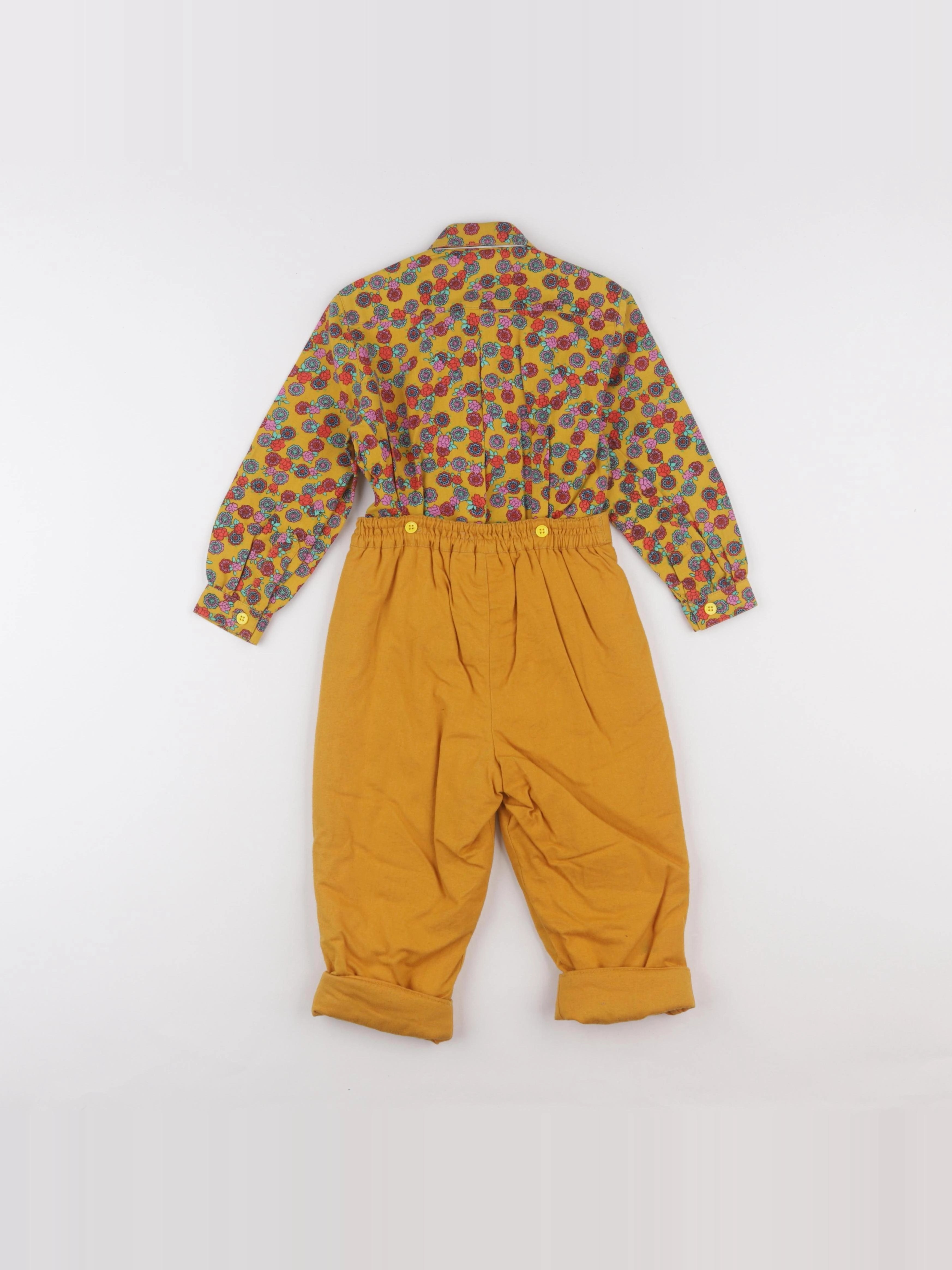 Vintage - ensemble jaune - 3 ans
