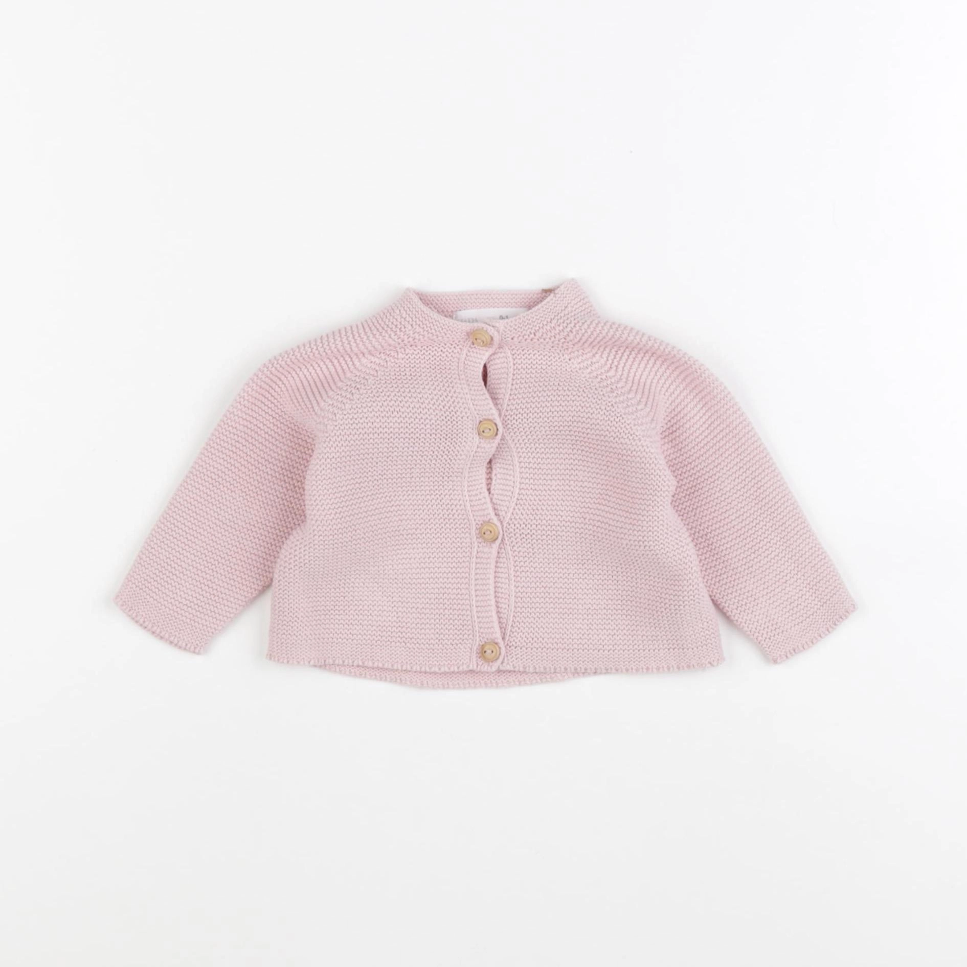Zara - gilet rose - 0/1 mois