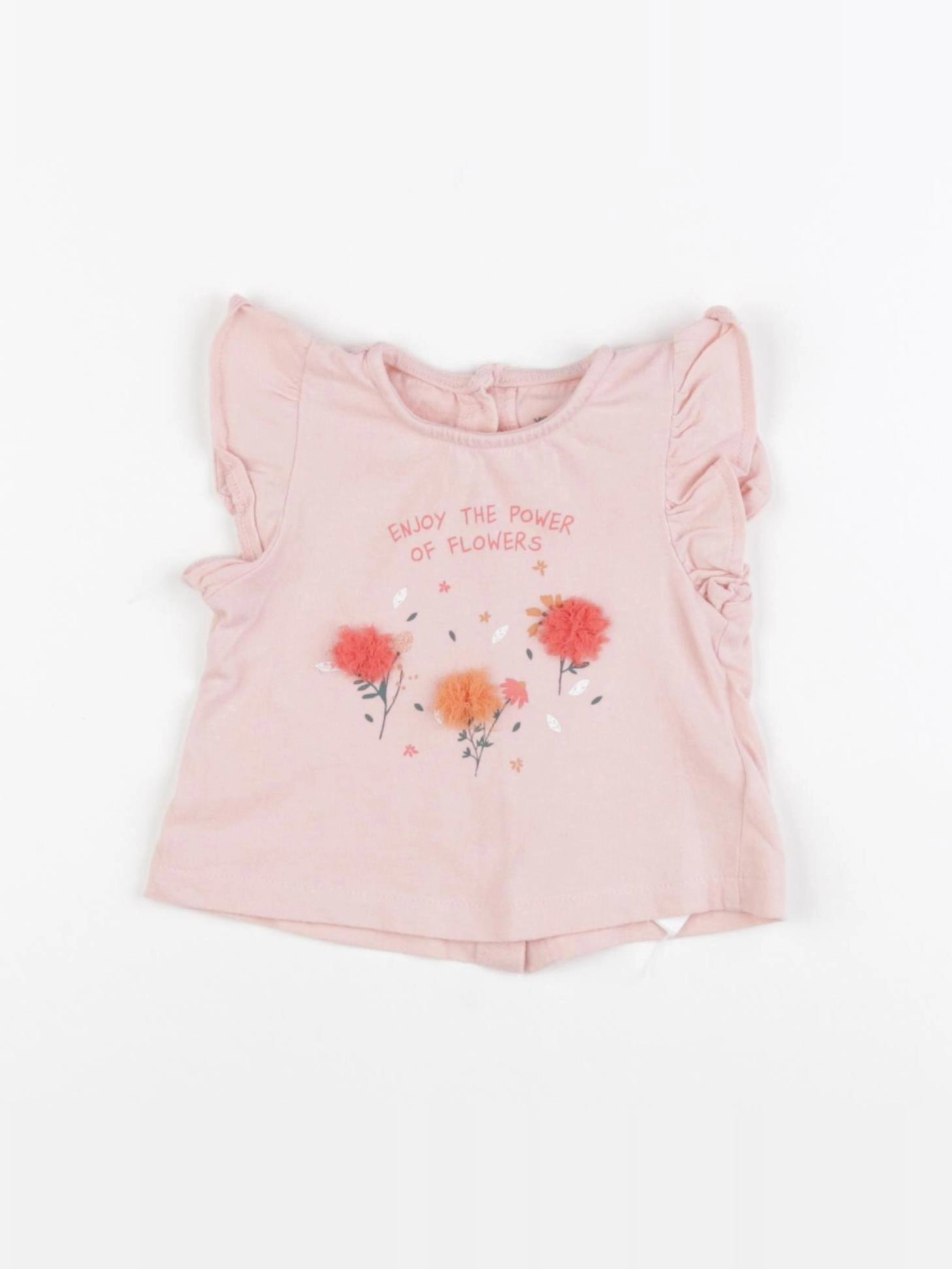 Vertbaudet - tee-shirt rose - 3 mois