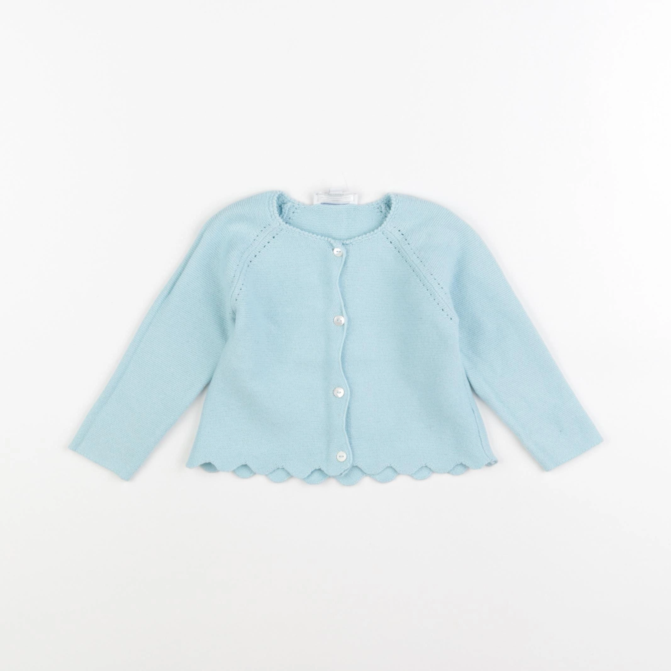 Jacadi - gilet bleu - 6 mois