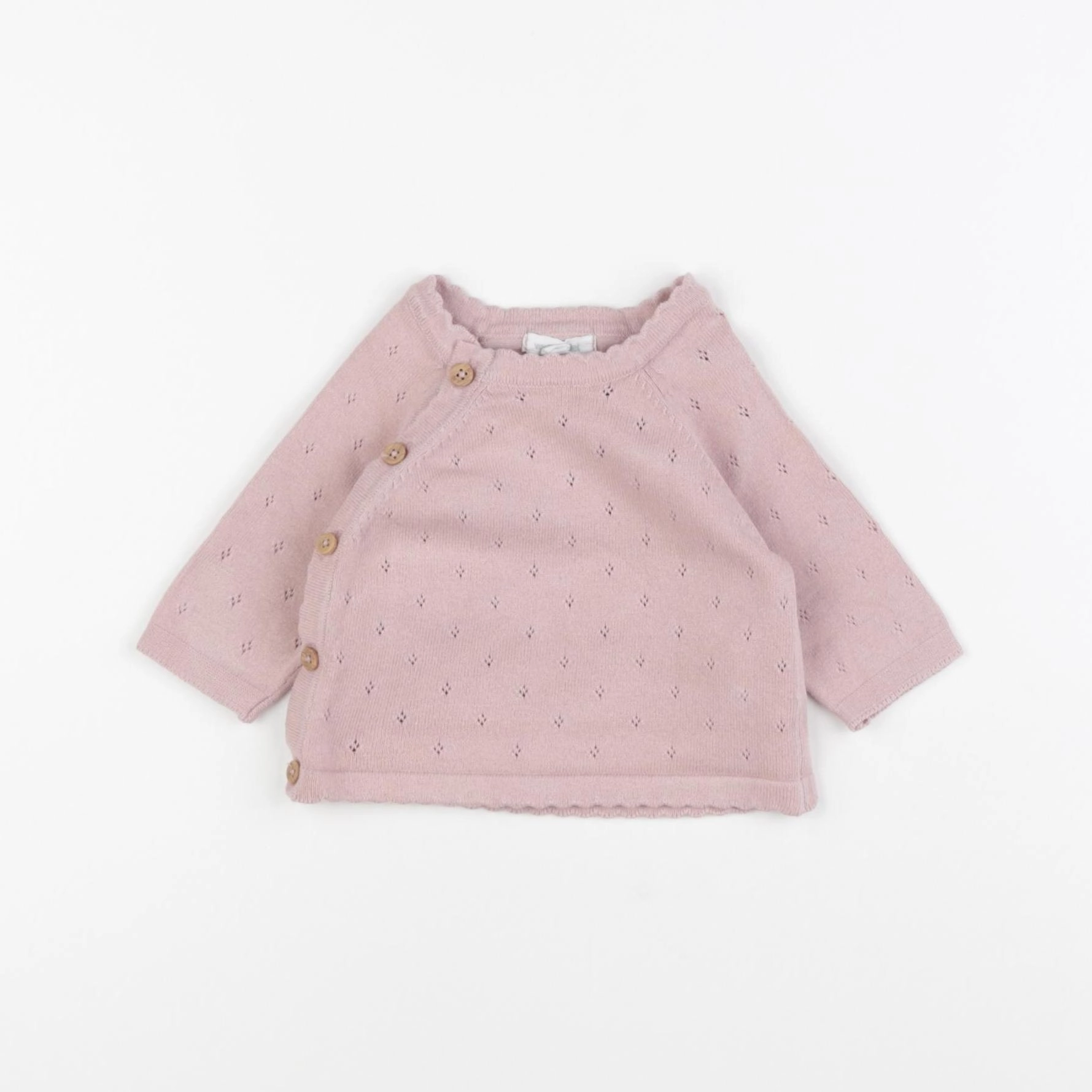 Vertbaudet - pull rose - 1 mois