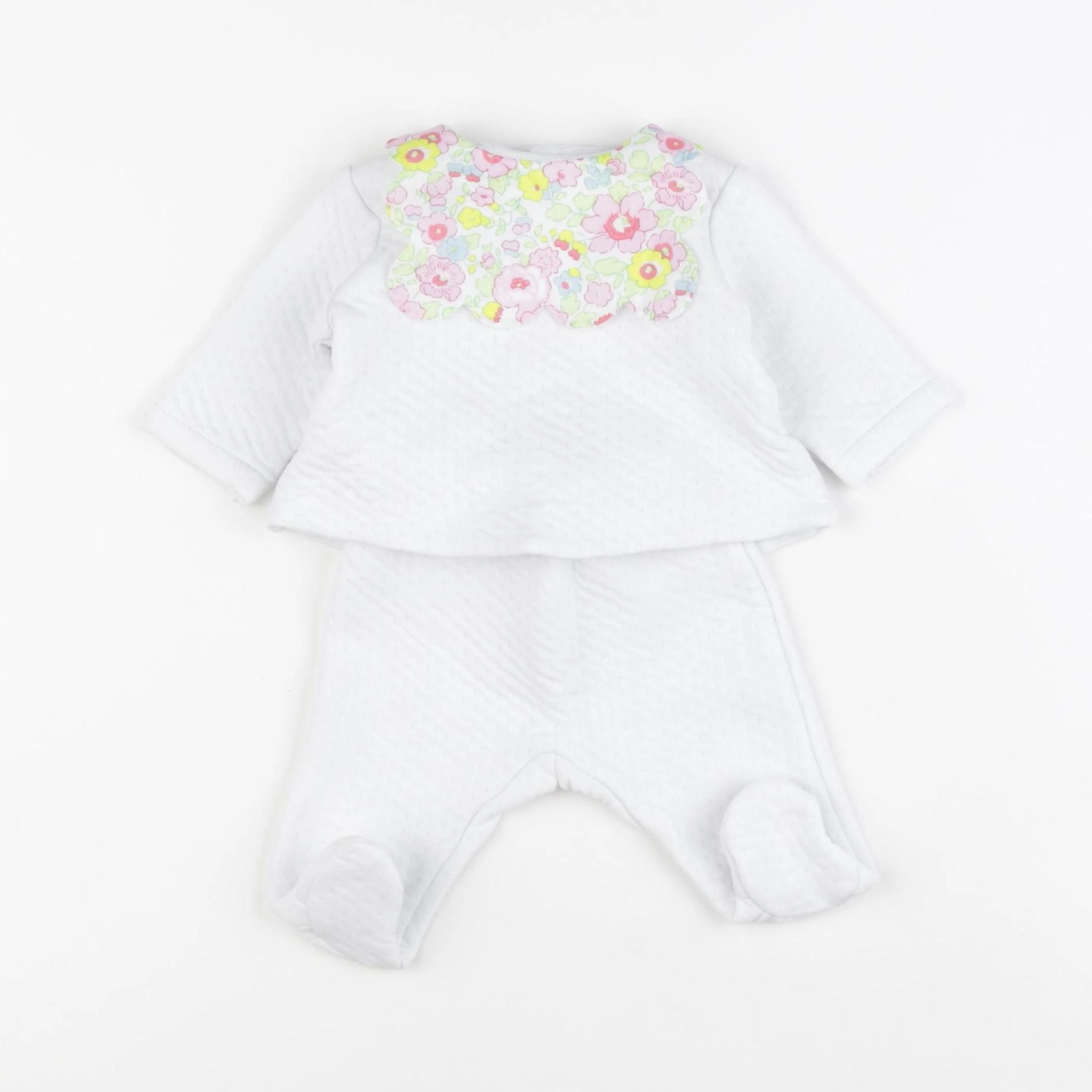 Jacadi - pyjama coton blanc - 1 mois