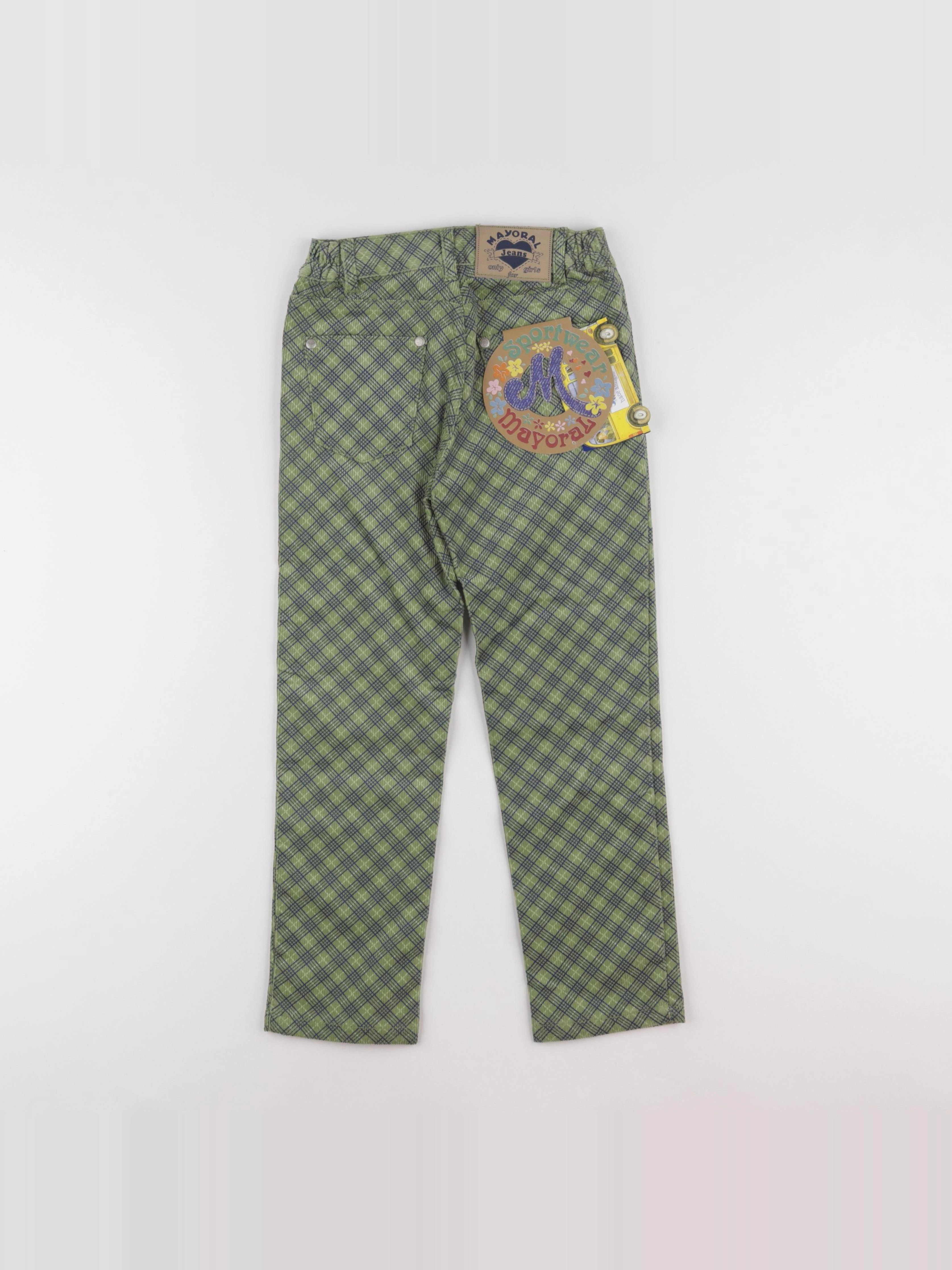 Vintage - pantalon vert, bleu - 6 ans