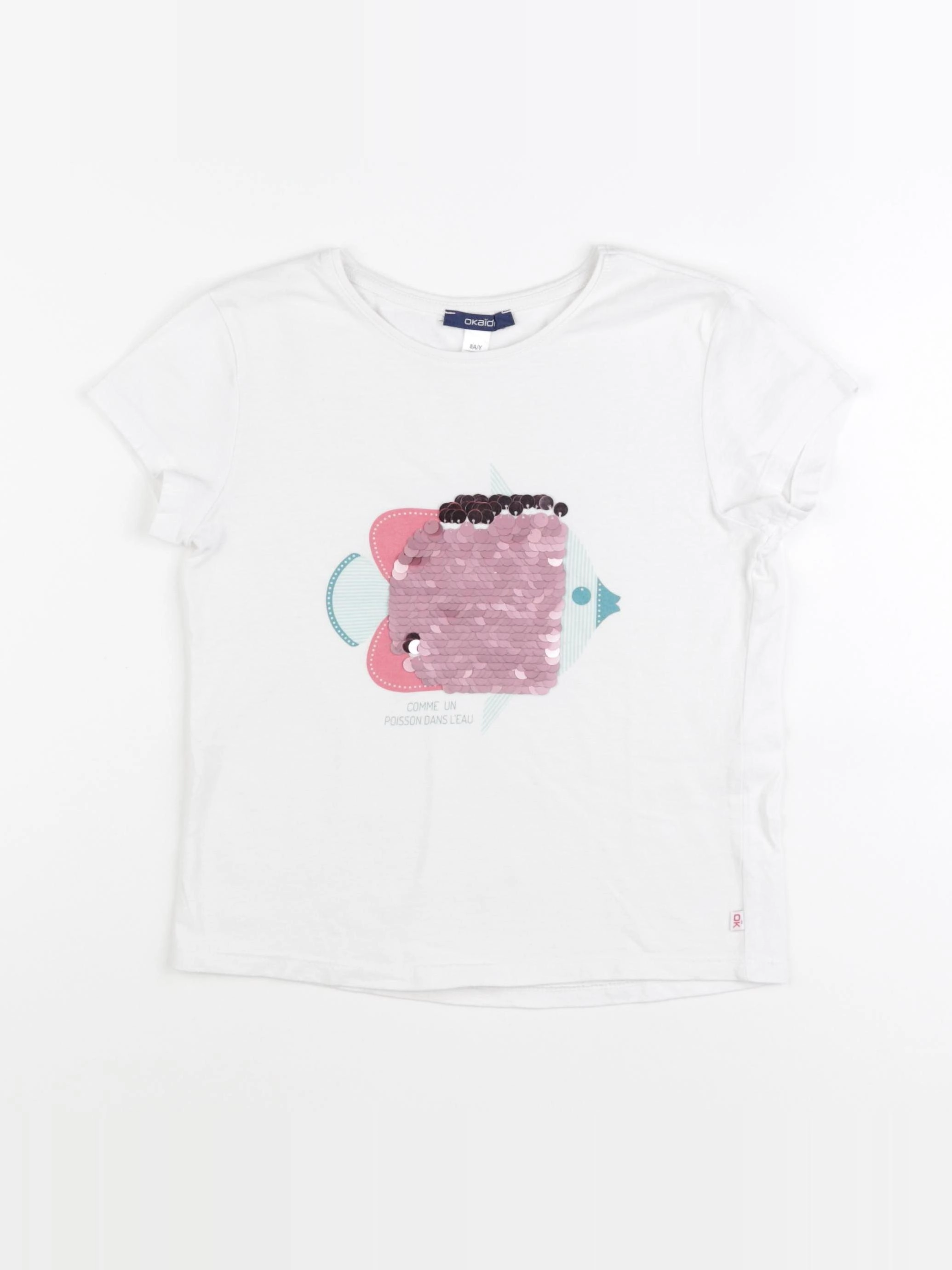 Okaidi - tee-shirt multicolore - 8 ans