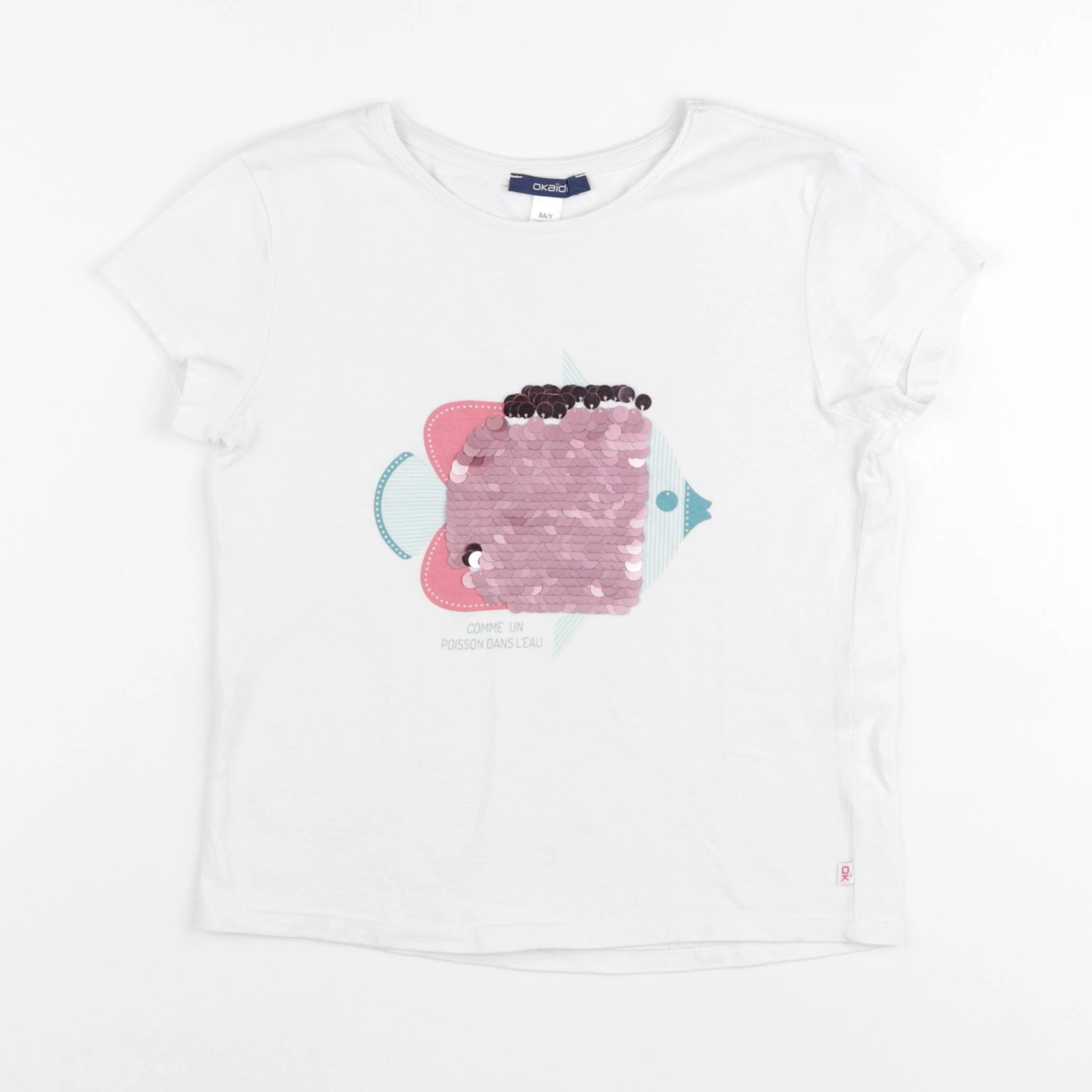 Okaidi - tee-shirt multicolore - 8 ans