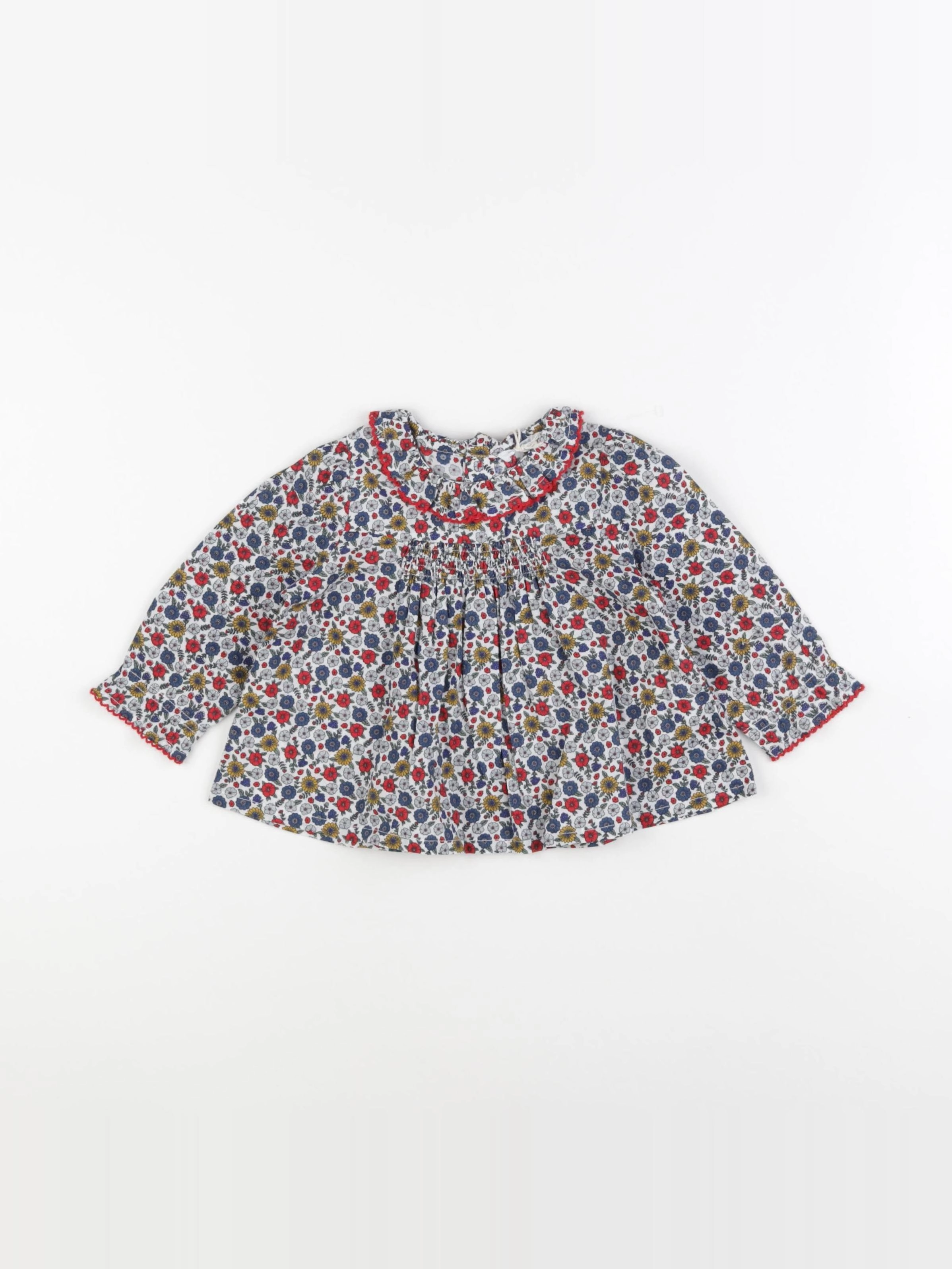 Boutchou - blouse multicolore - 6 mois