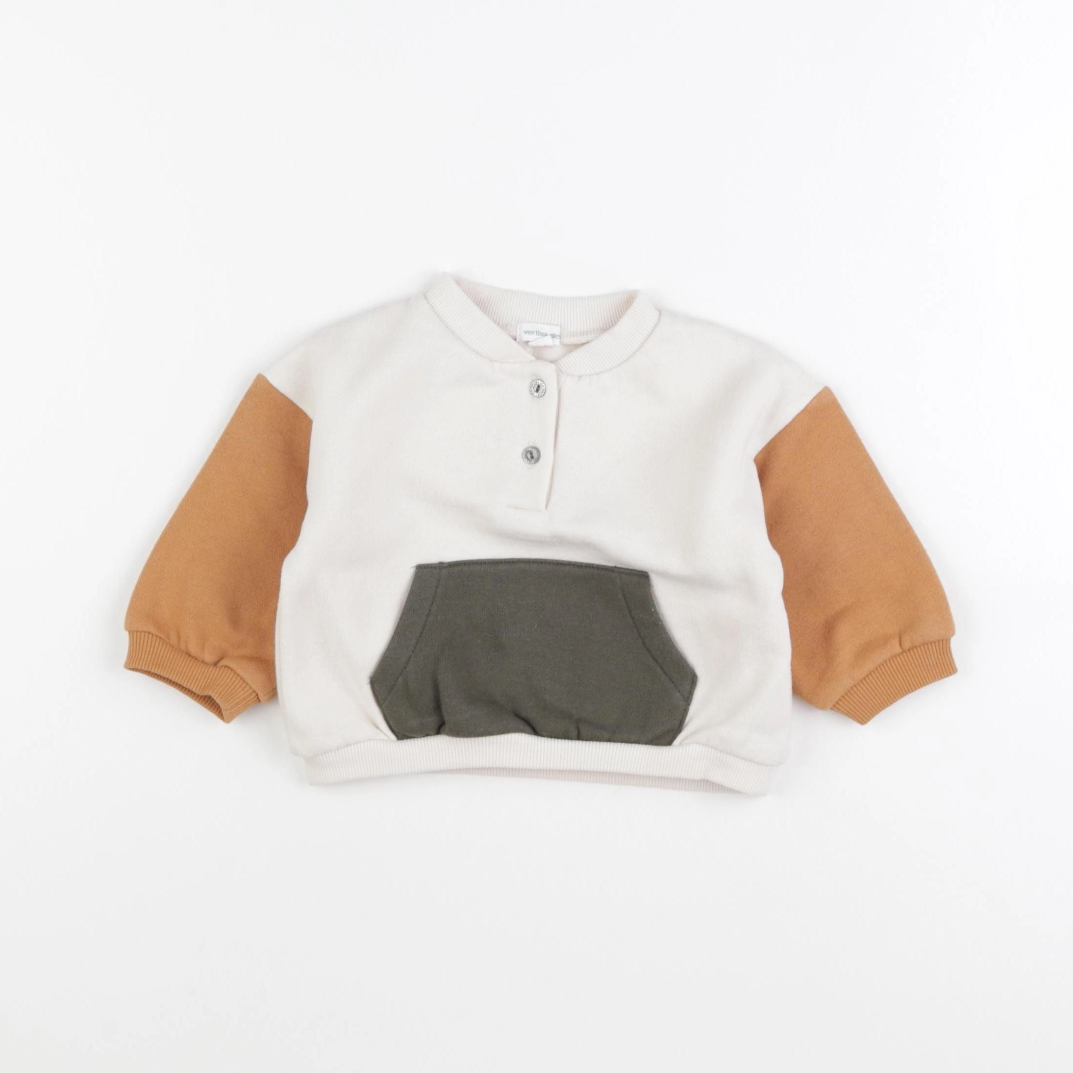 Vertbaudet - sweat multicolore - 12 mois