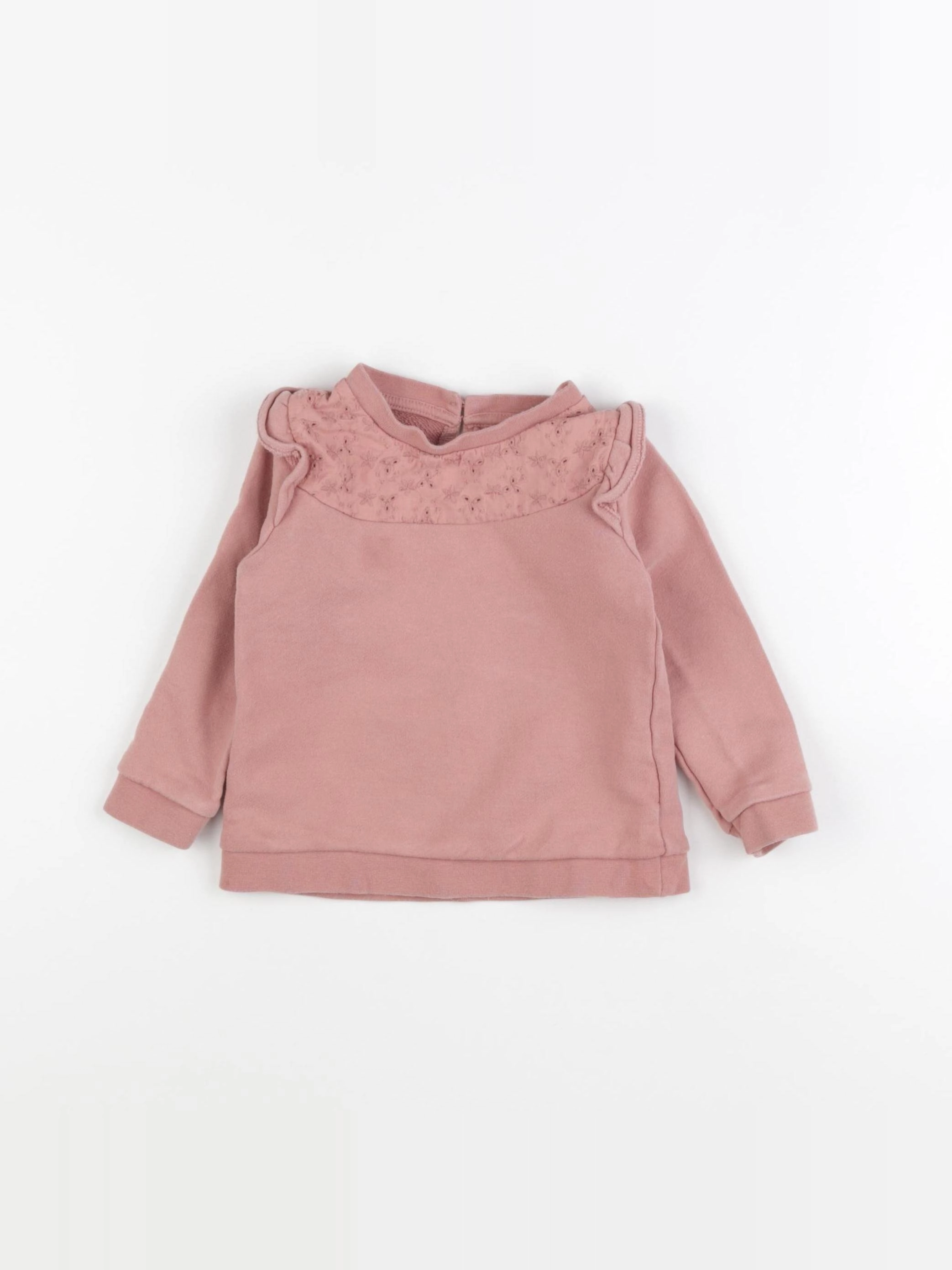 Vertbaudet - sweat rose - 2 ans