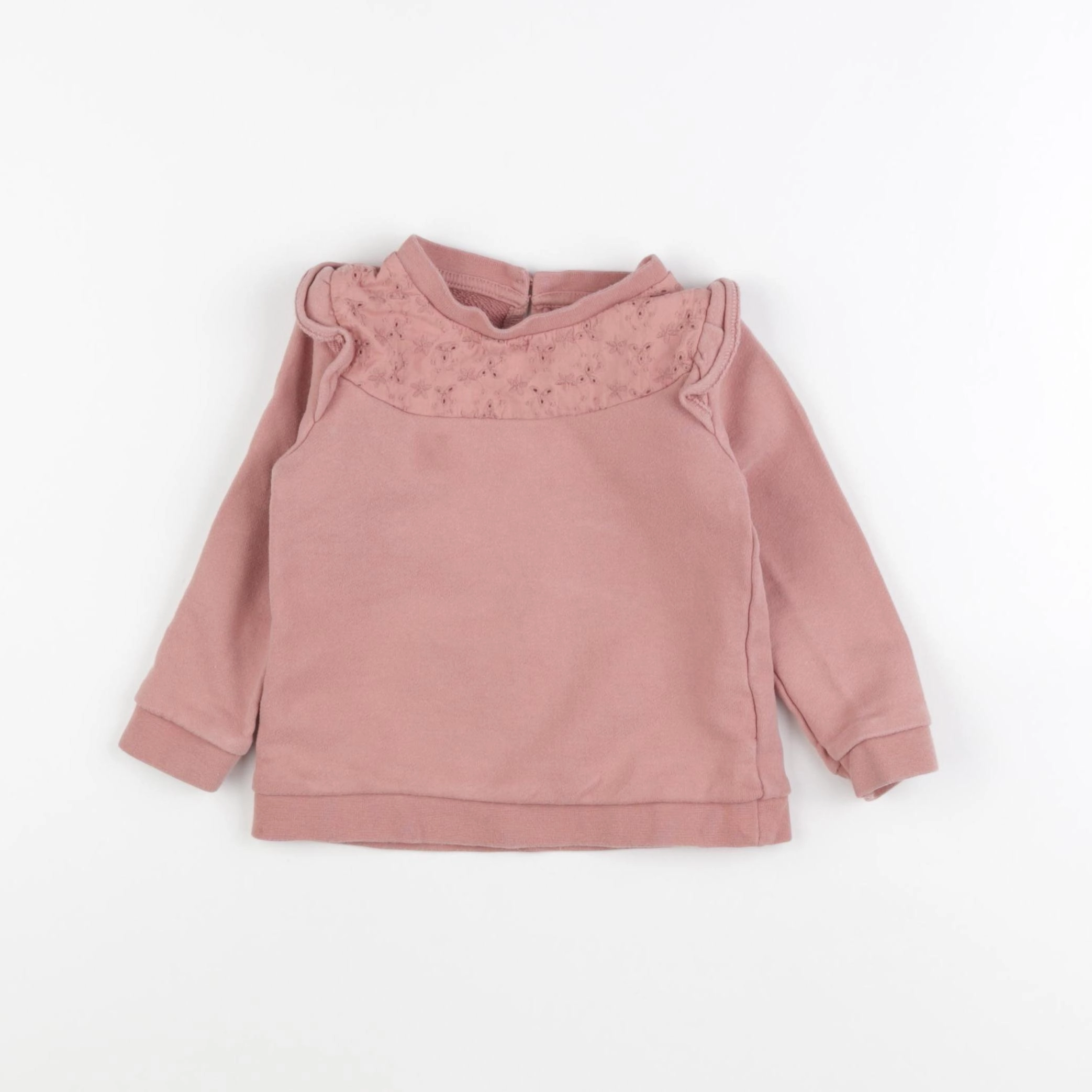 Vertbaudet - sweat rose - 2 ans