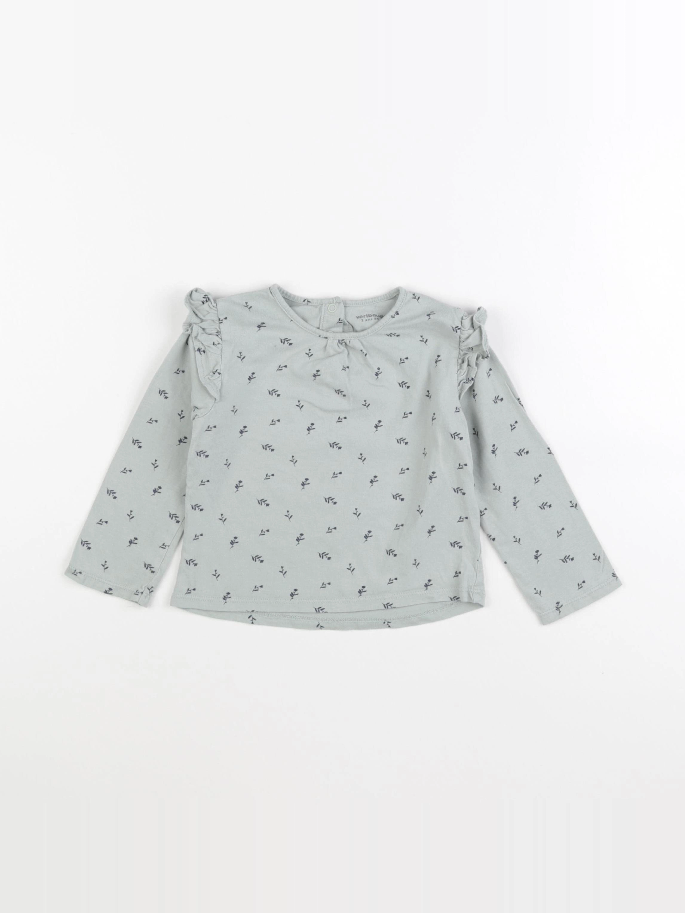 Vertbaudet - tee-shirt vert - 2 ans