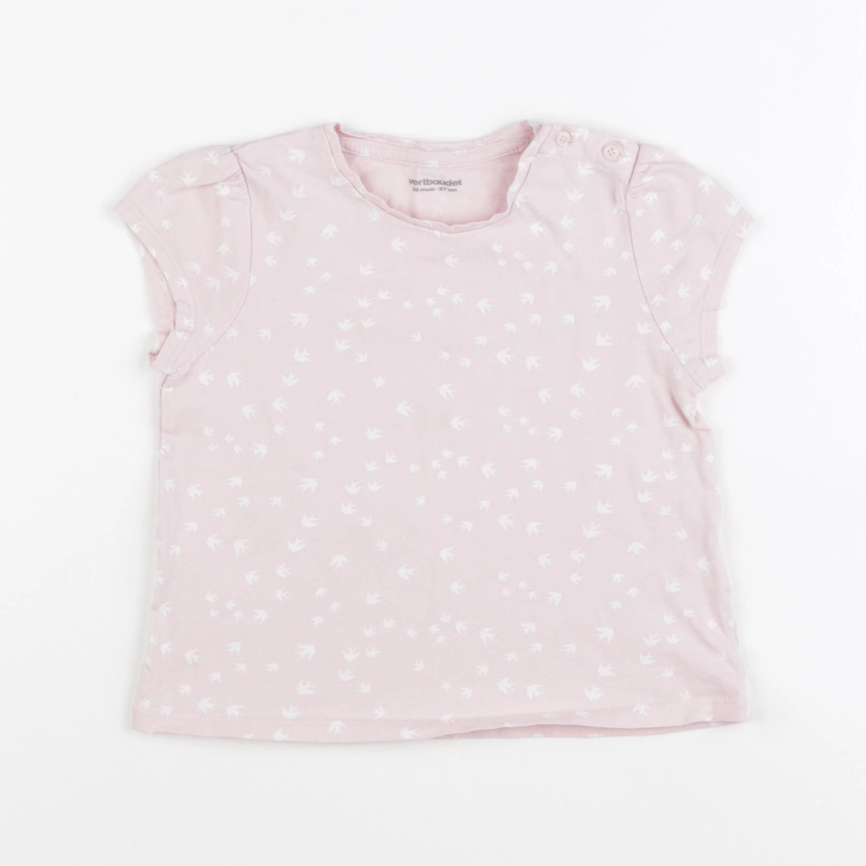 Vertbaudet - tee-shirt rose - 36 mois
