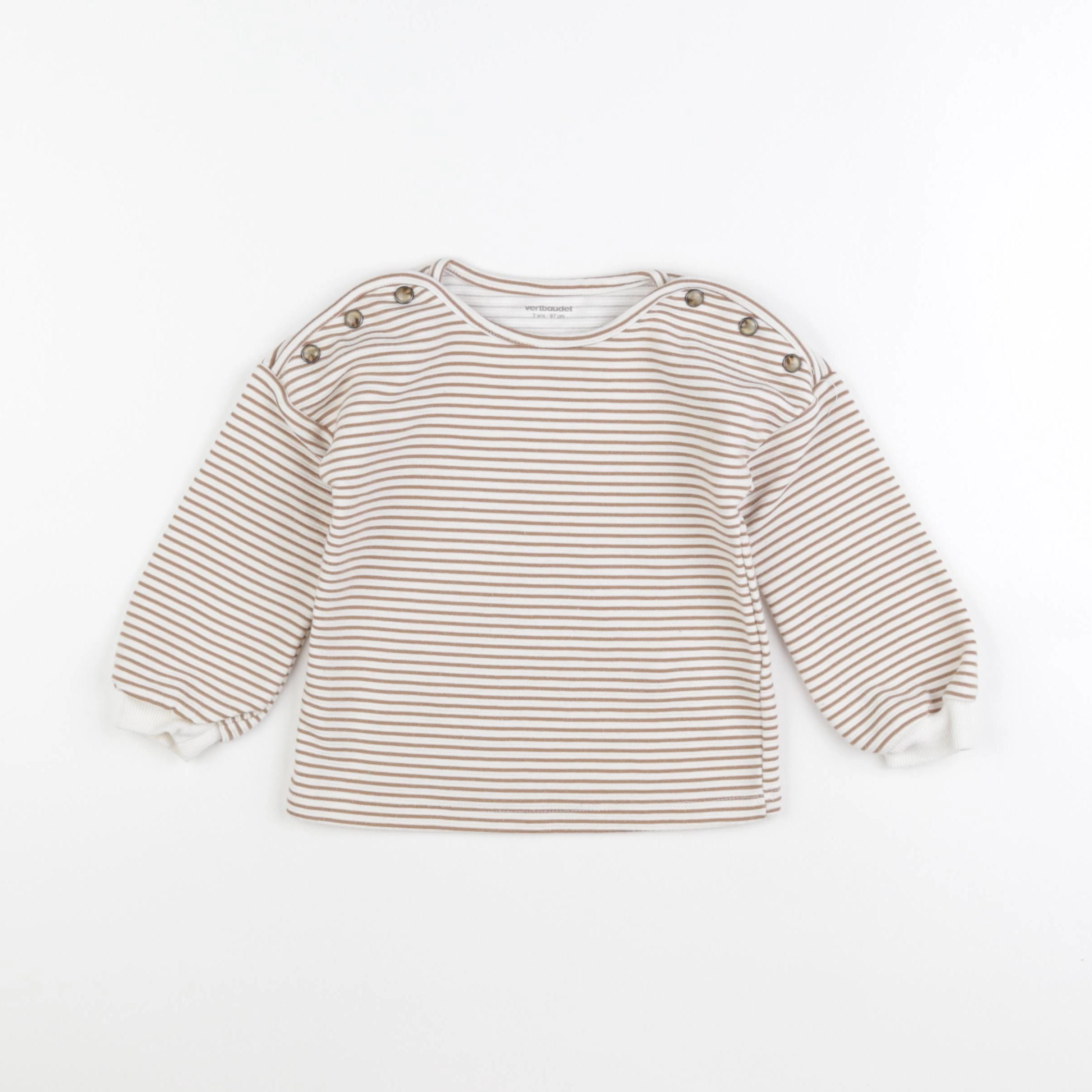 Vertbaudet - sweat multicolore - 3 ans