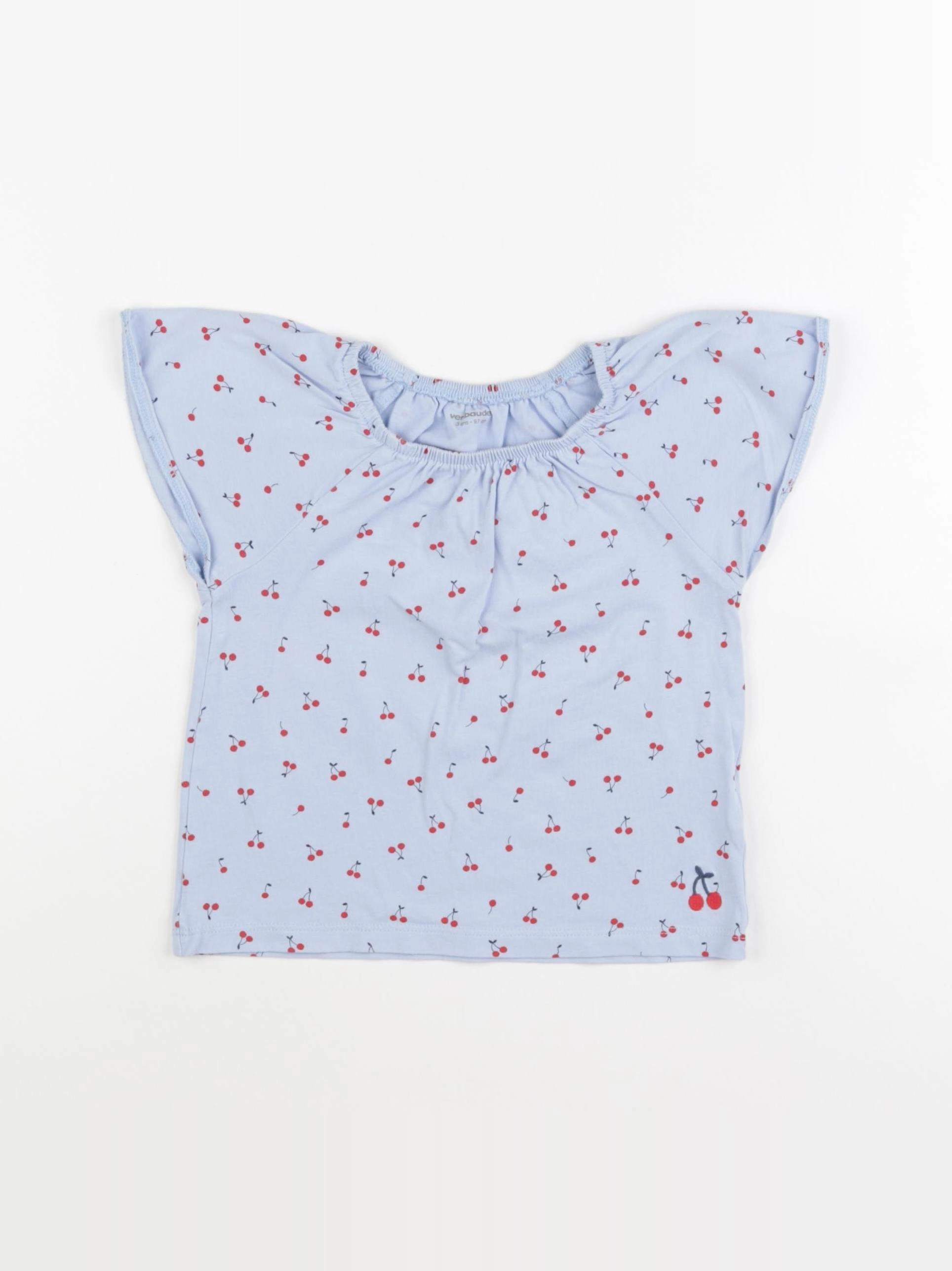 Vertbaudet - tee-shirt bleu - 3 ans