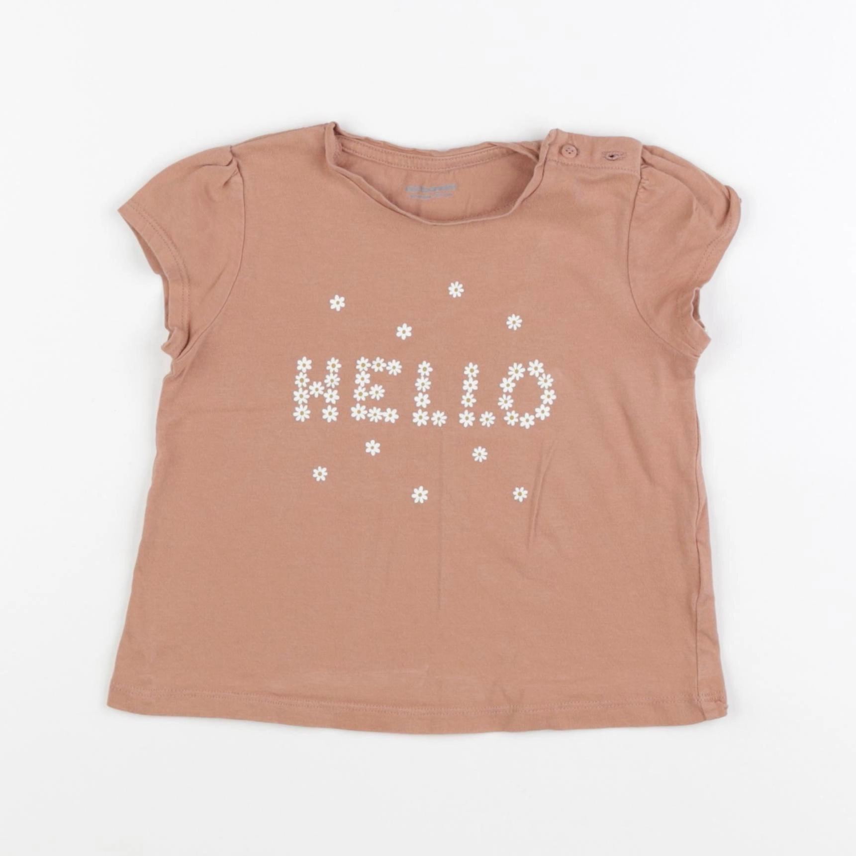 Vertbaudet - tee-shirt marron - 36 mois